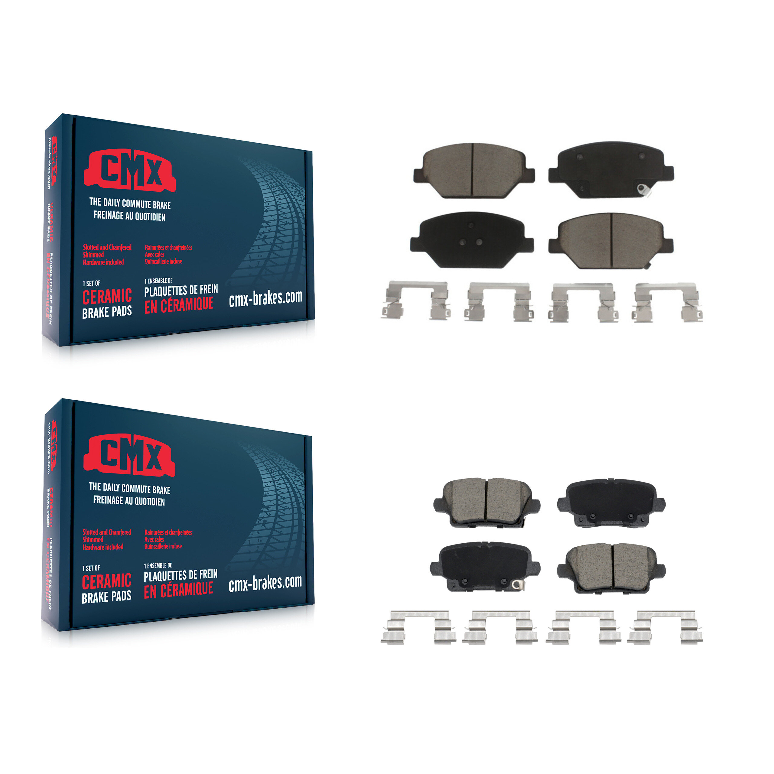 CMX - KCX-100618 - Front and Rear Disc Brake Pad Kits