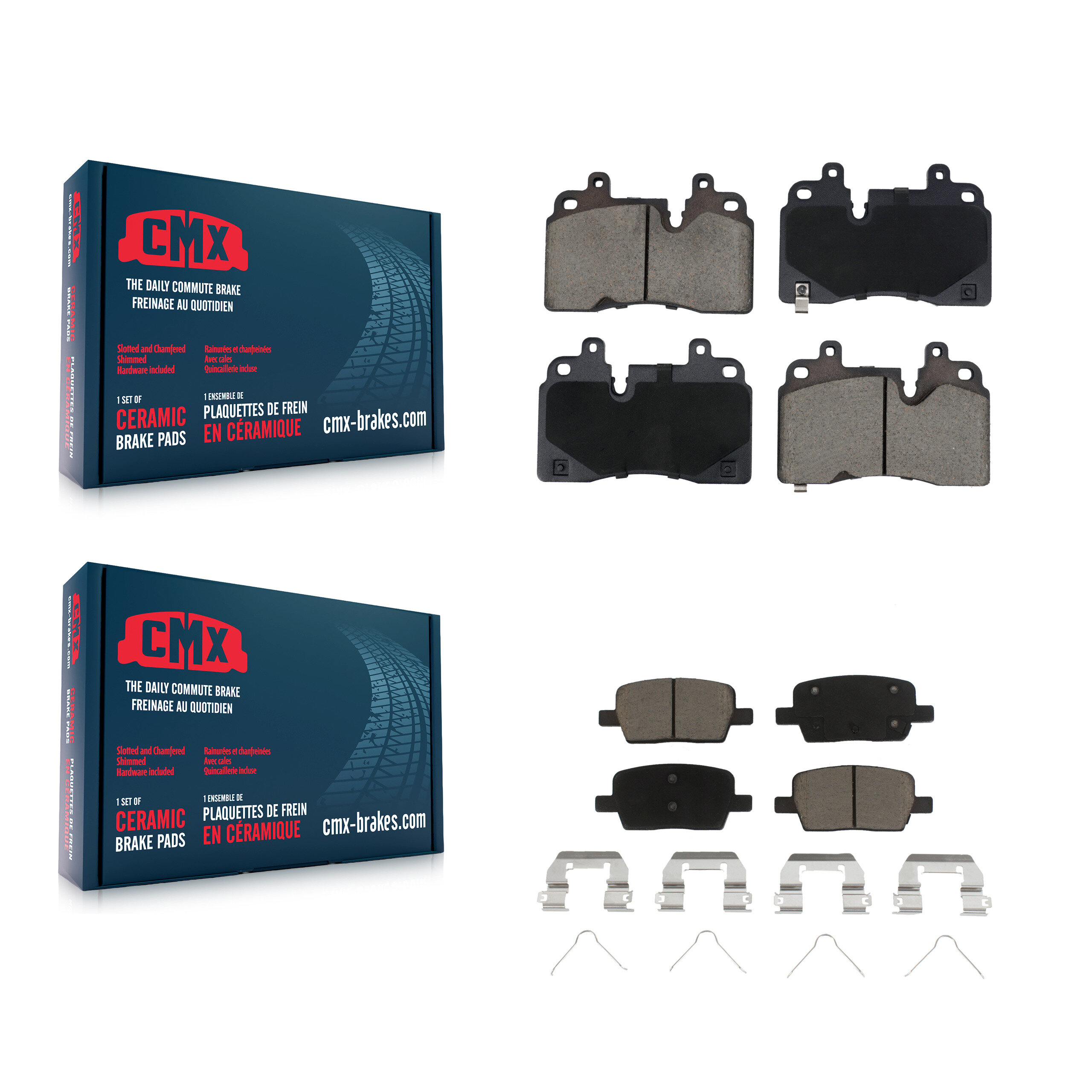 CMX - KCX-100623 - Front and Rear Disc Brake Pad Kits