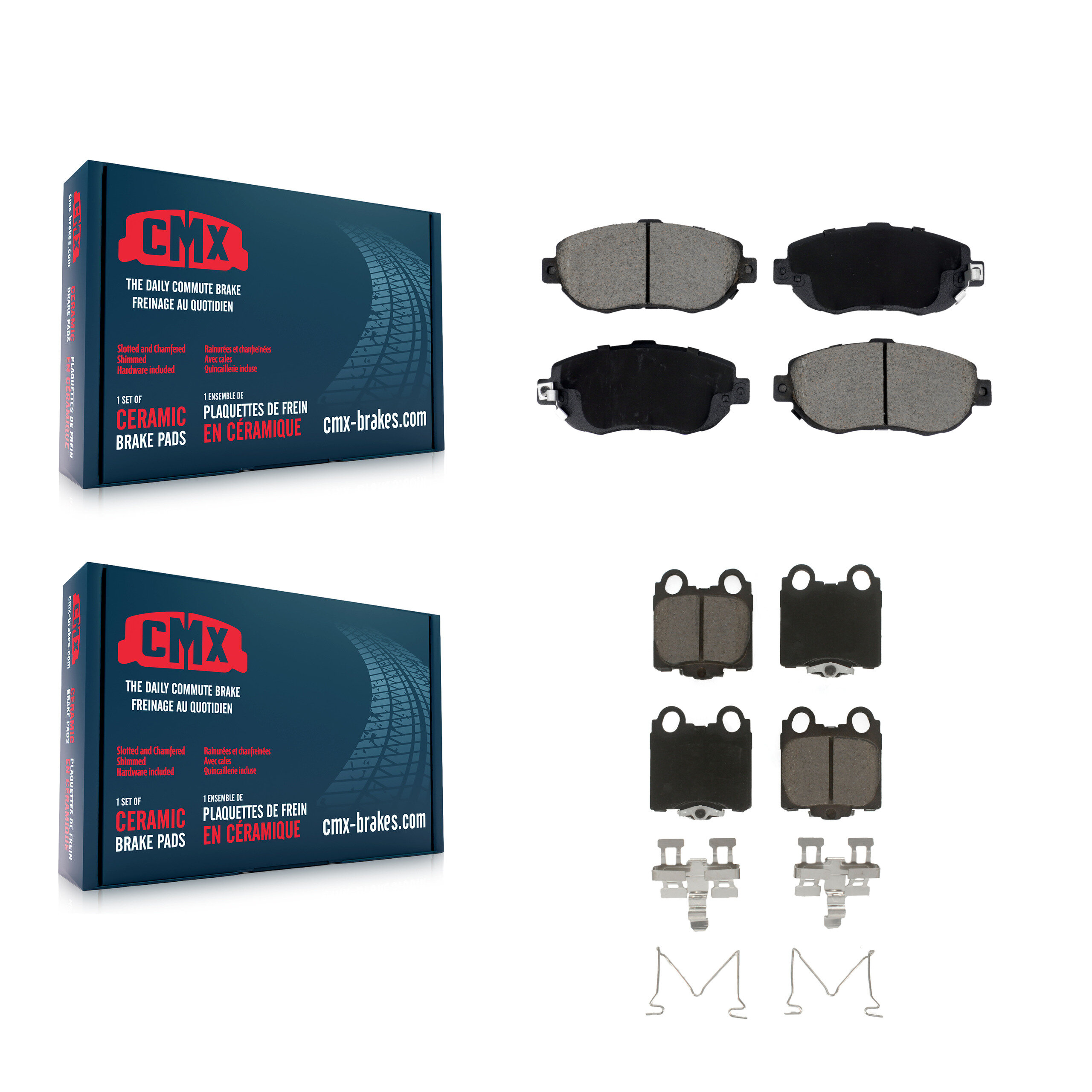 CMX - KCX-100624 - Front and Rear Disc Brake Pad Kits