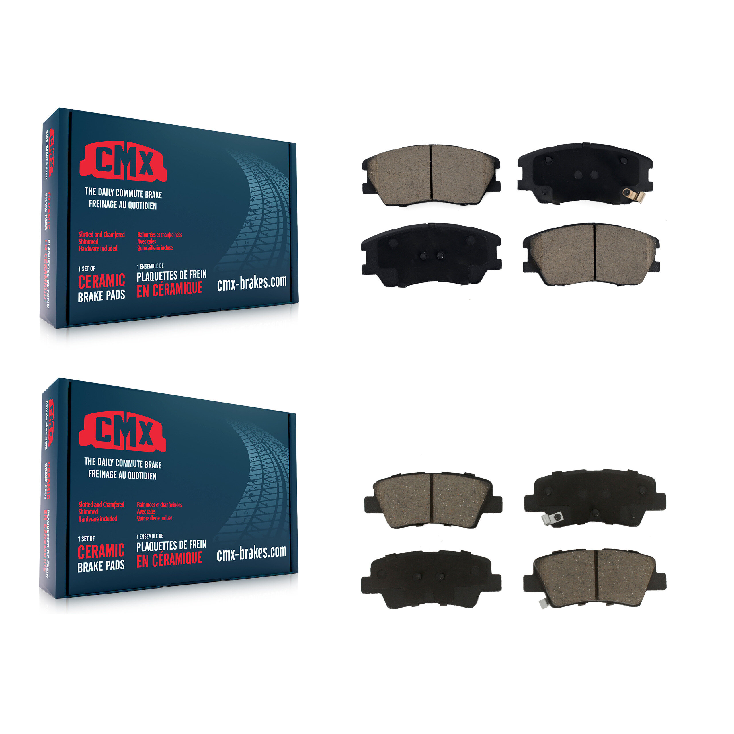 CMX - KCX-100625 - Front and Rear Disc Brake Pad Kits