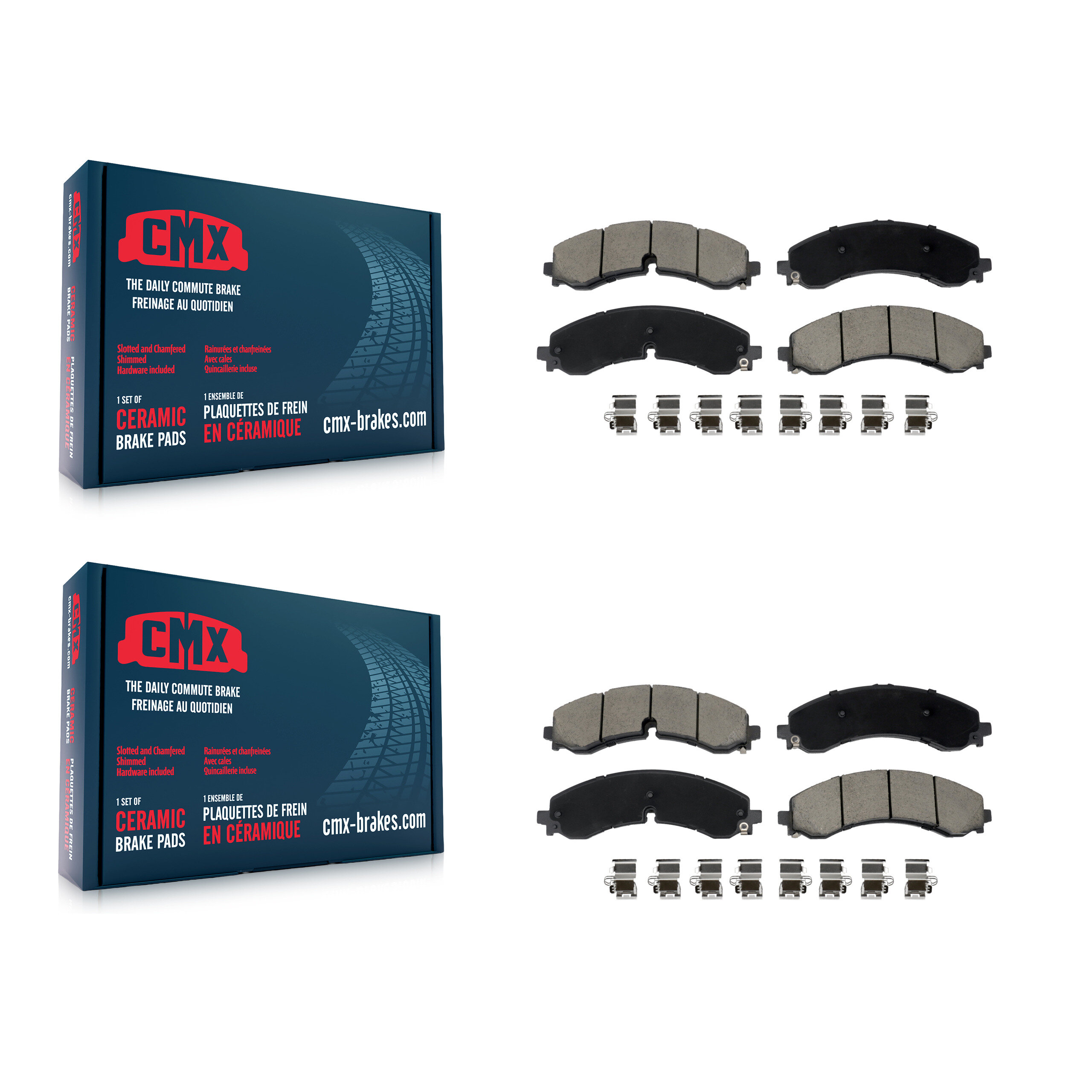 CMX - KCX-100627 - Front and Rear Disc Brake Pad Kits