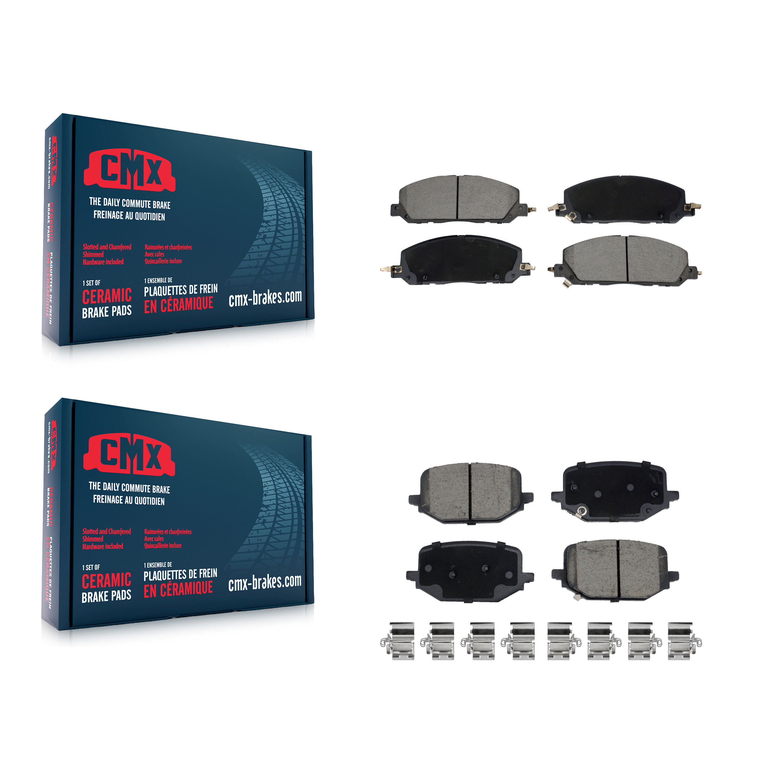 CMX - KCX-100628 - Front and Rear Disc Brake Pad Kits