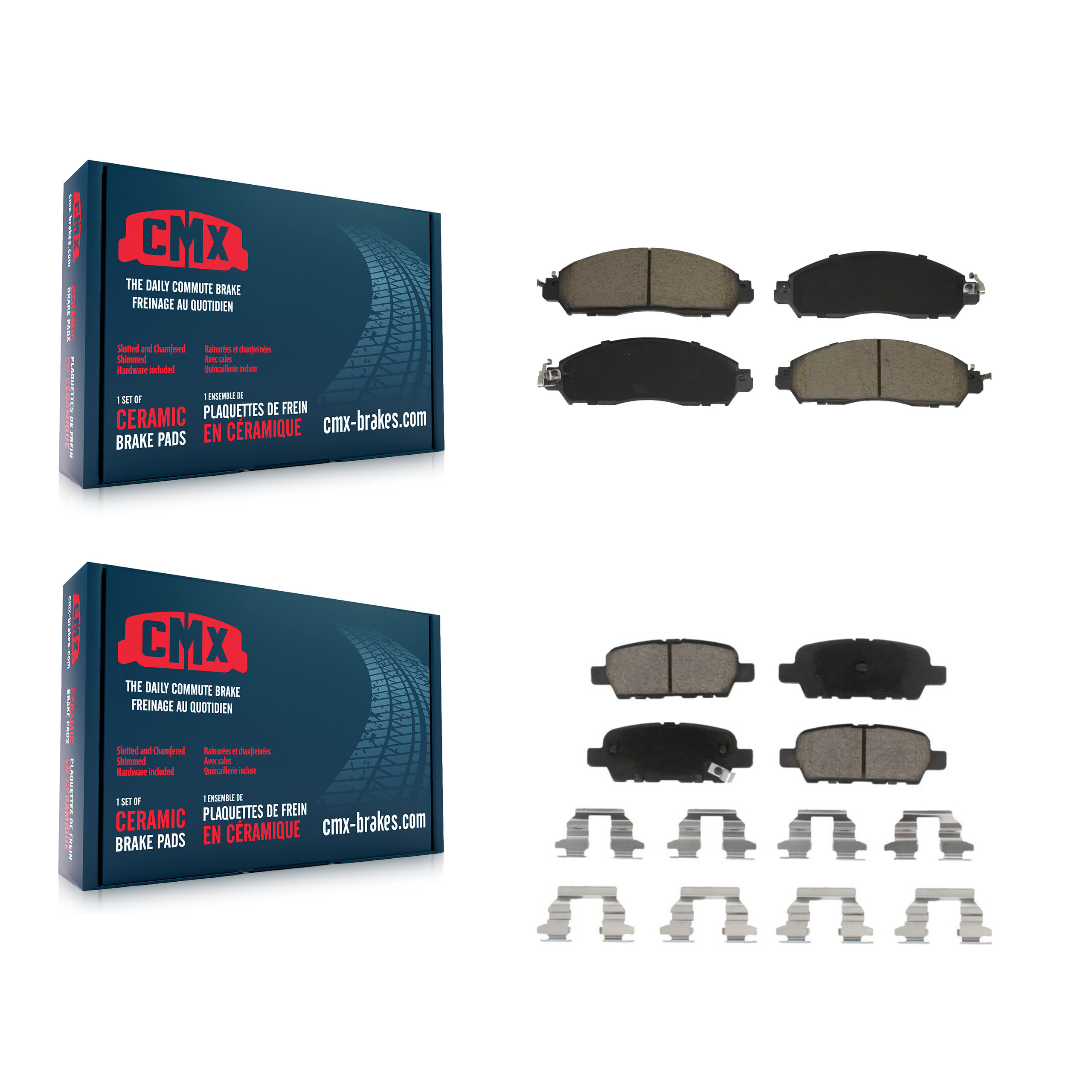 CMX - KCX-100636 - Front and Rear Disc Brake Pad Kits
