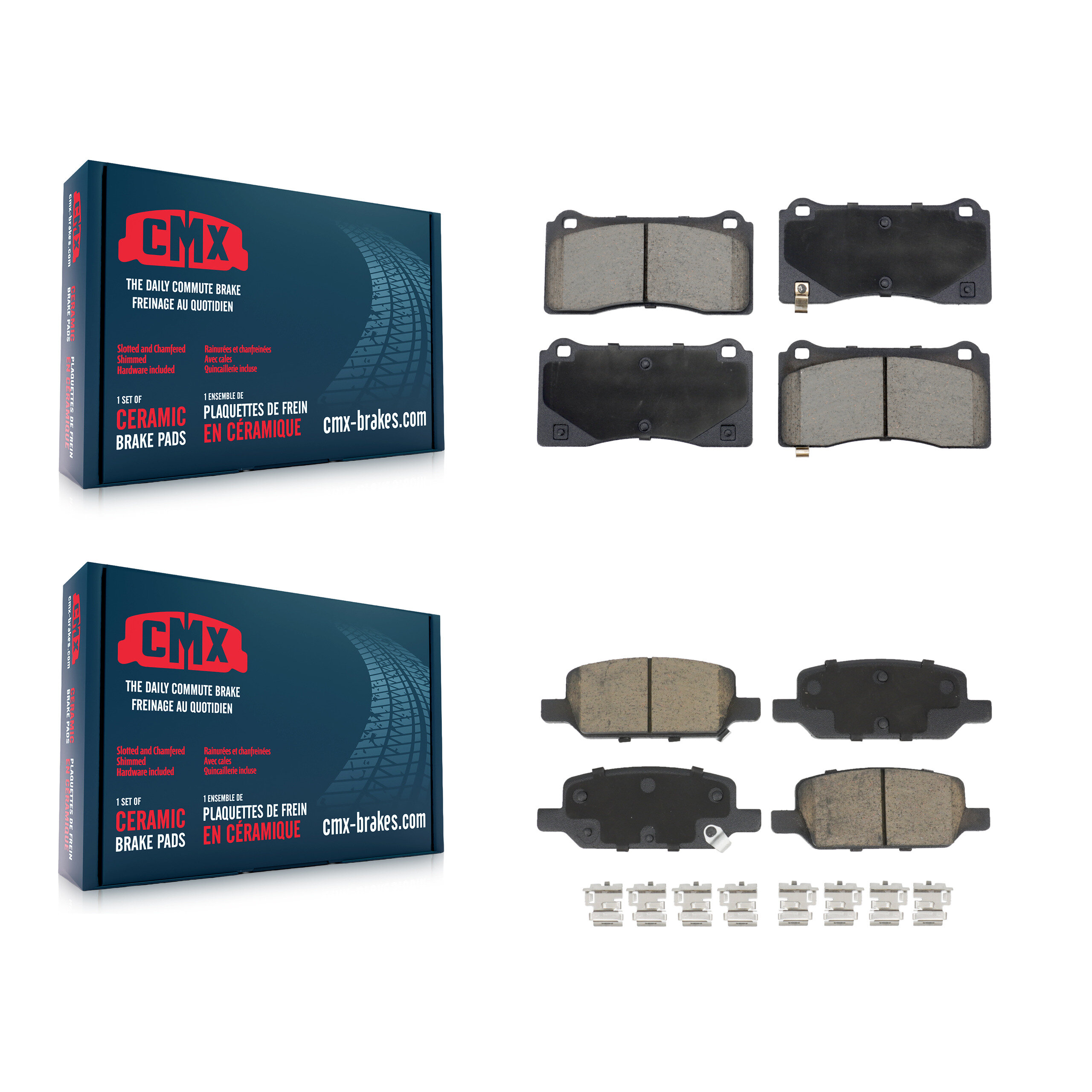 CMX - KCX-100638 - Front and Rear Disc Brake Pad Kits