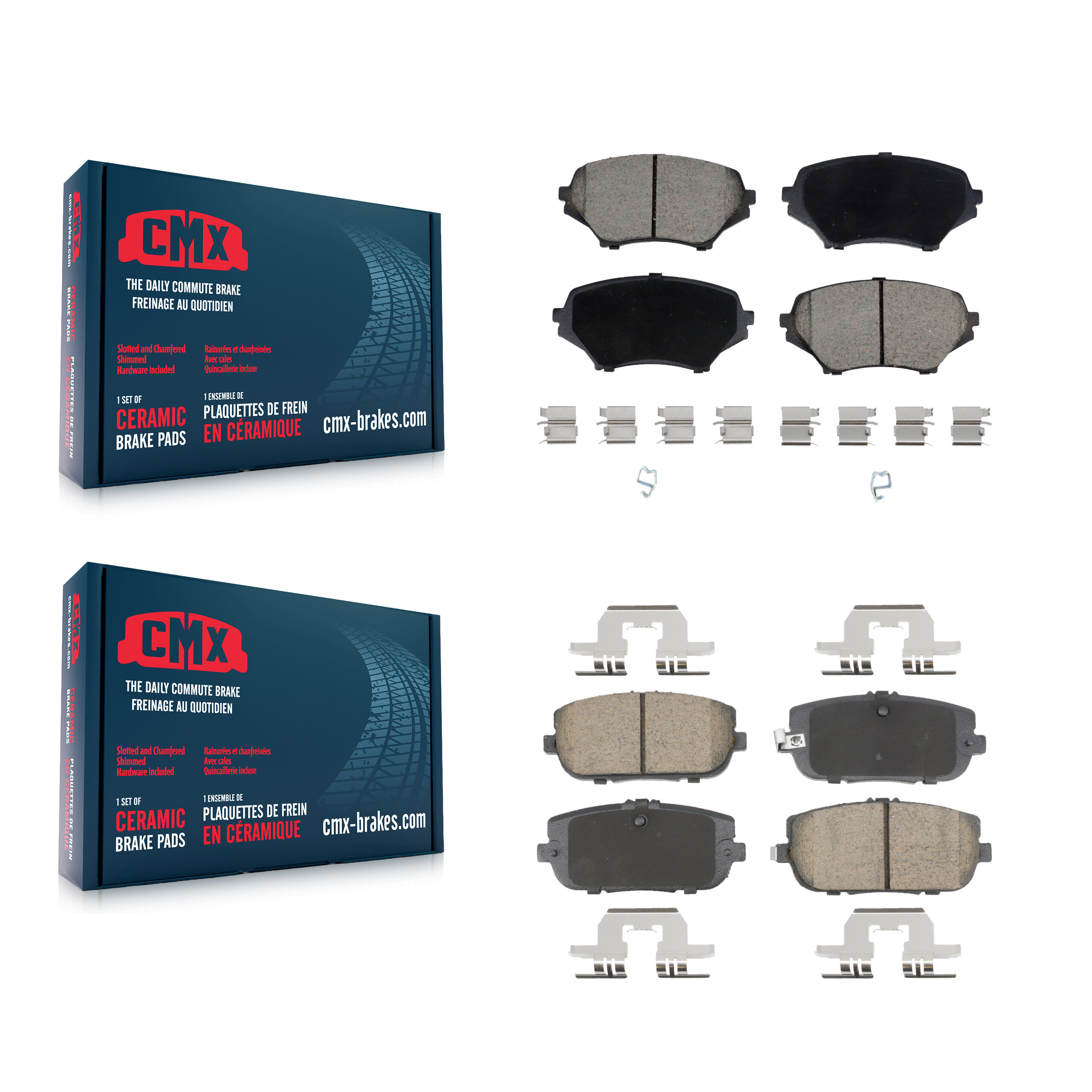 CMX - KCX-100640 - Front and Rear Disc Brake Pad Kits