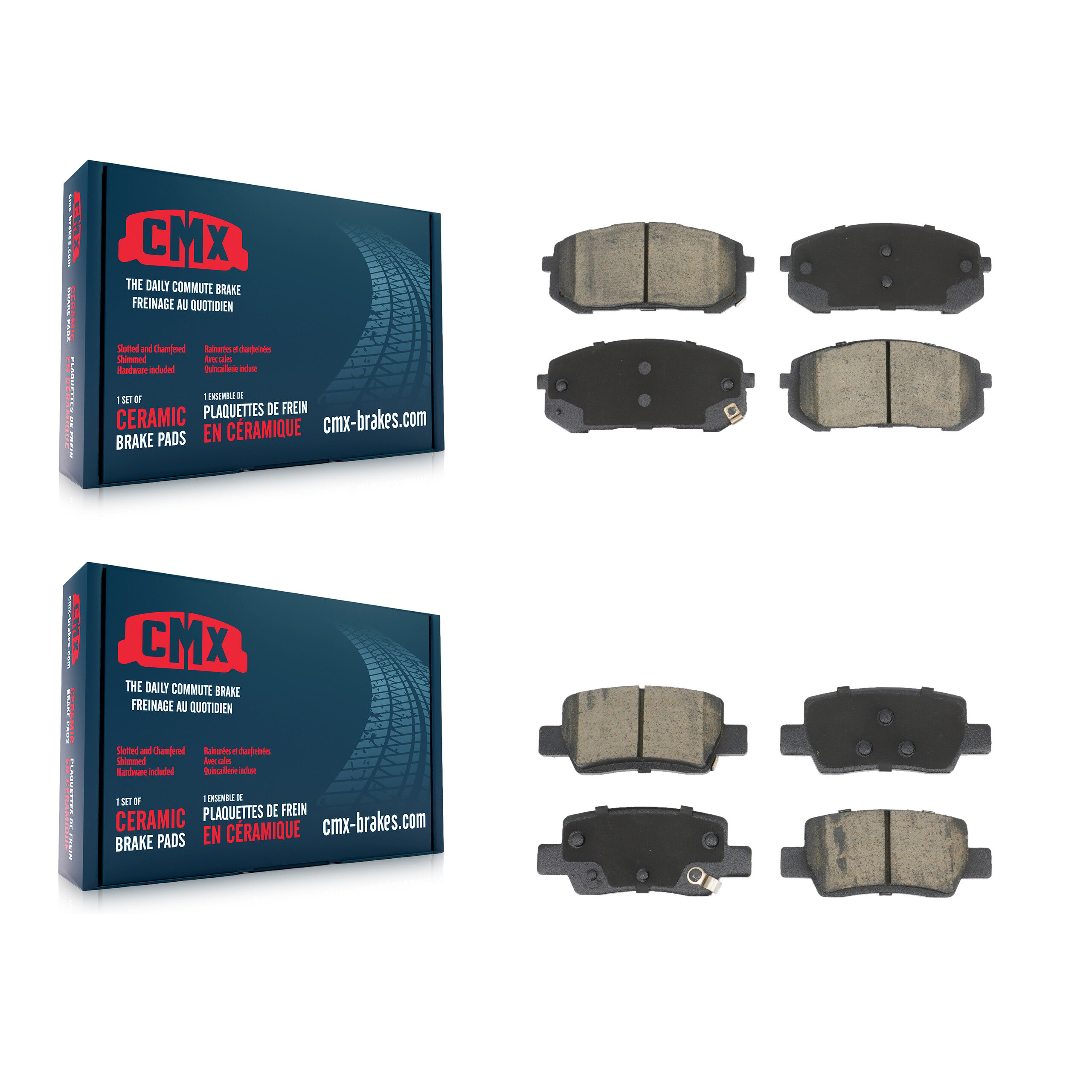 CMX - KCX-100656 - Front and Rear Disc Brake Pad Kits