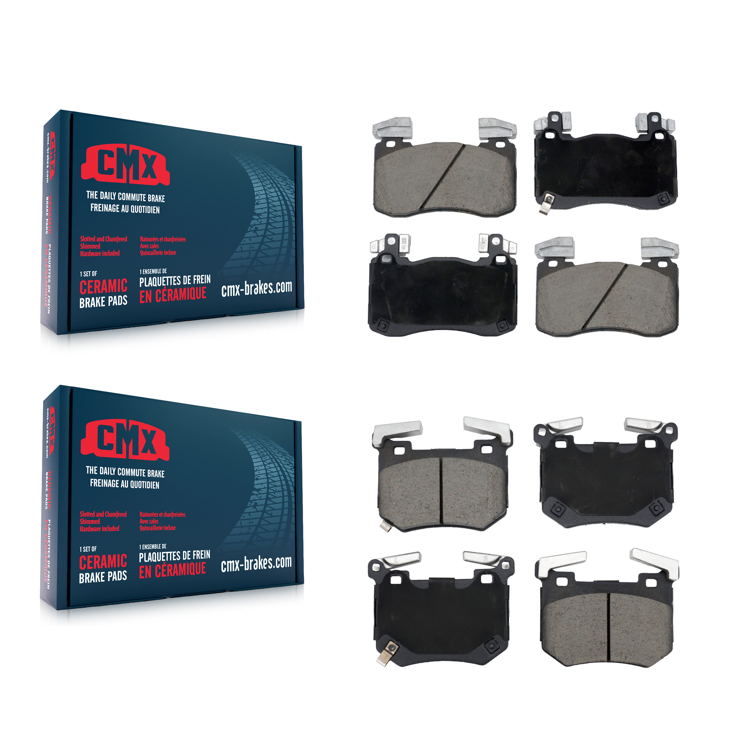 CMX - KCX-100658 - Front and Rear Disc Brake Pad Kits