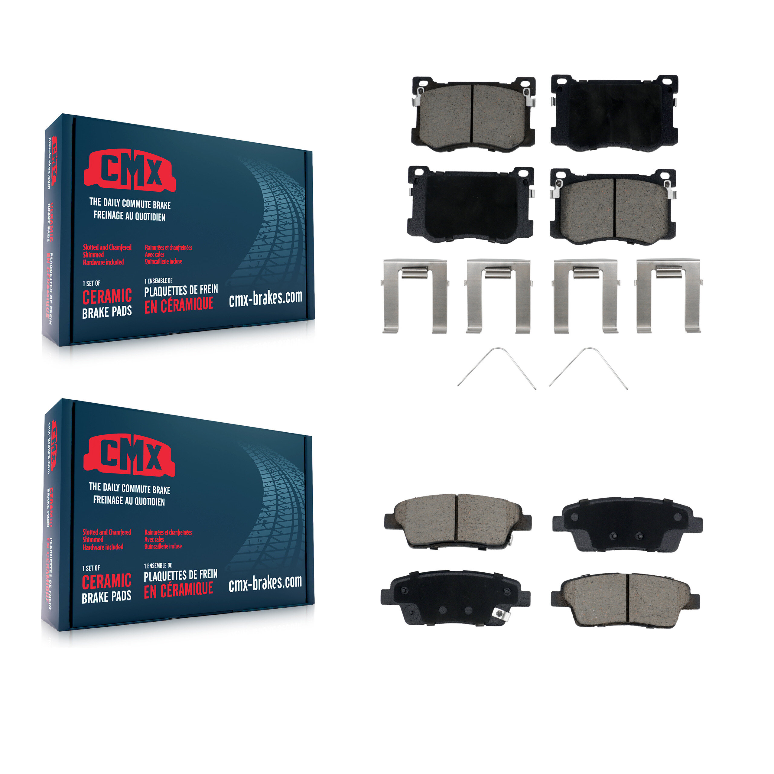 CMX - KCX-100660 - Front and Rear Disc Brake Pad Kits