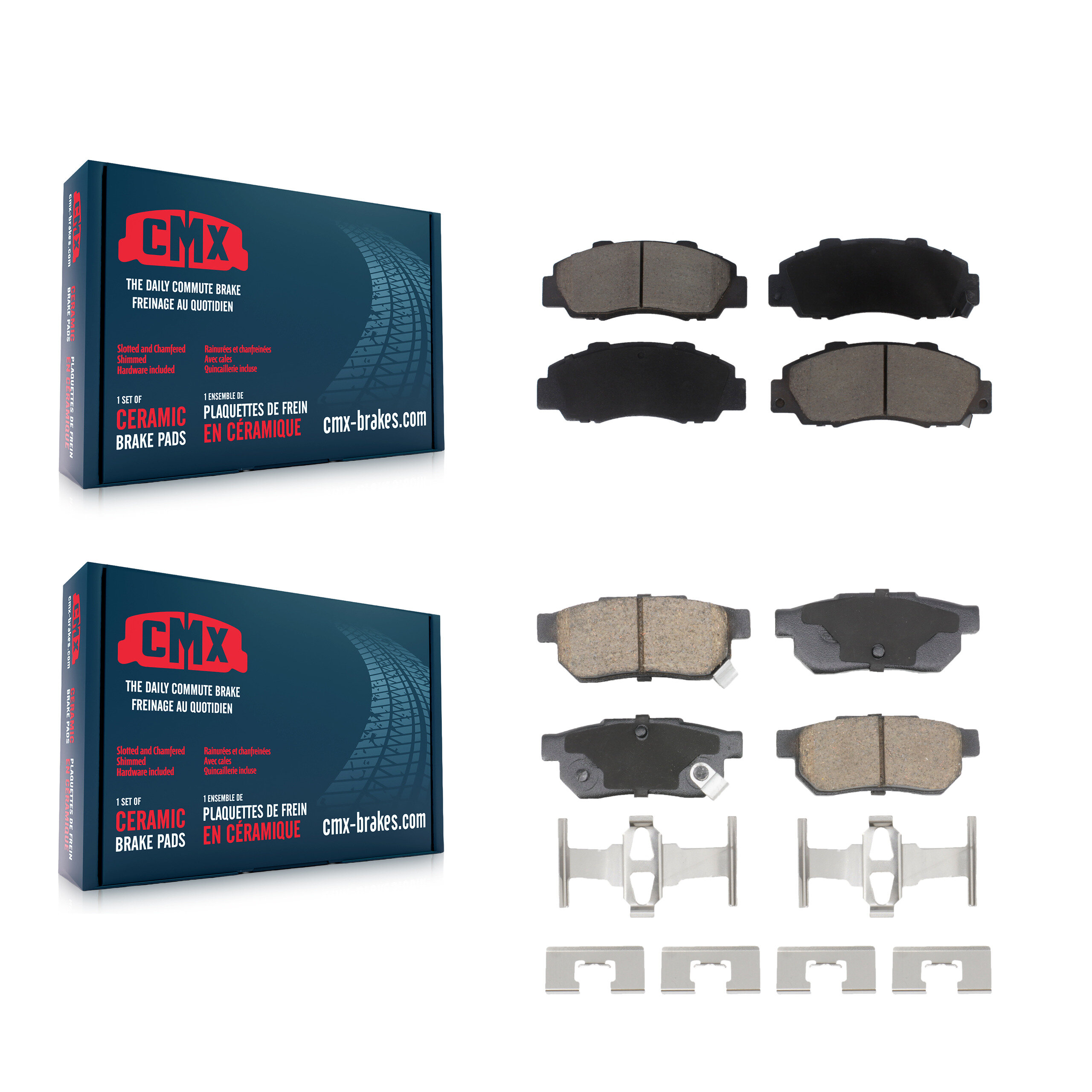 CMX - KCX-100661 - Front and Rear Disc Brake Pad Kits