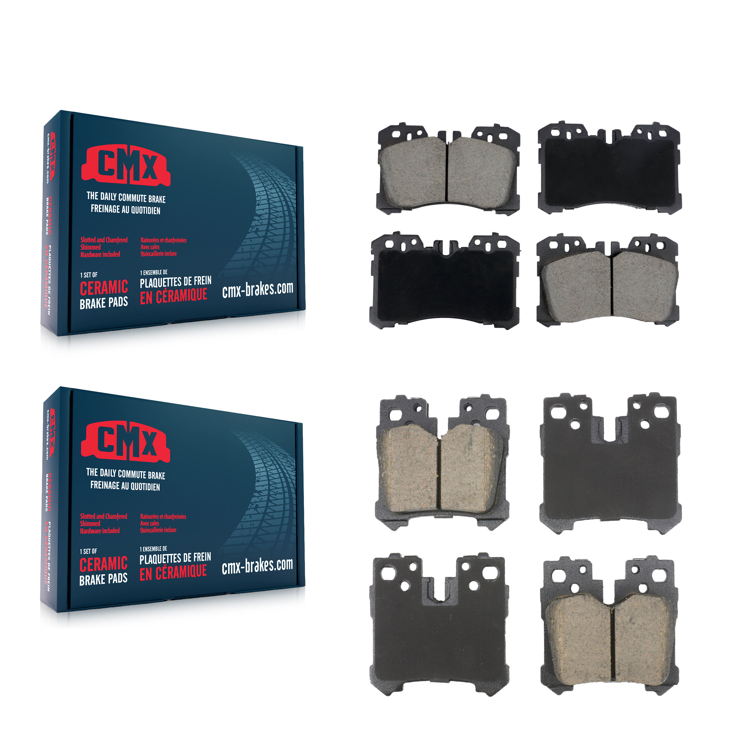 CMX - KCX-100663 - Front and Rear Disc Brake Pad Kits