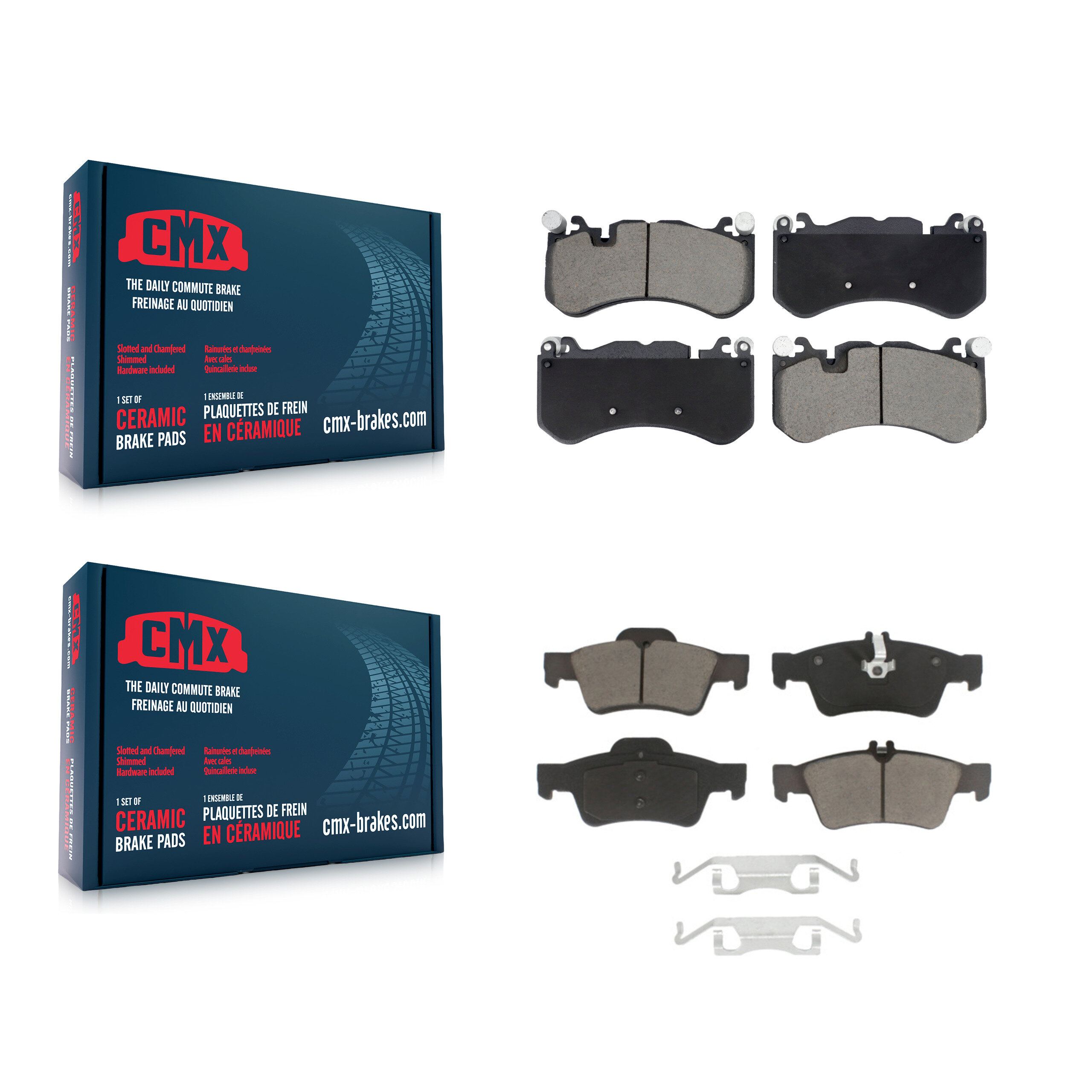 CMX - KCX-100664 - Front and Rear Disc Brake Pad Kits