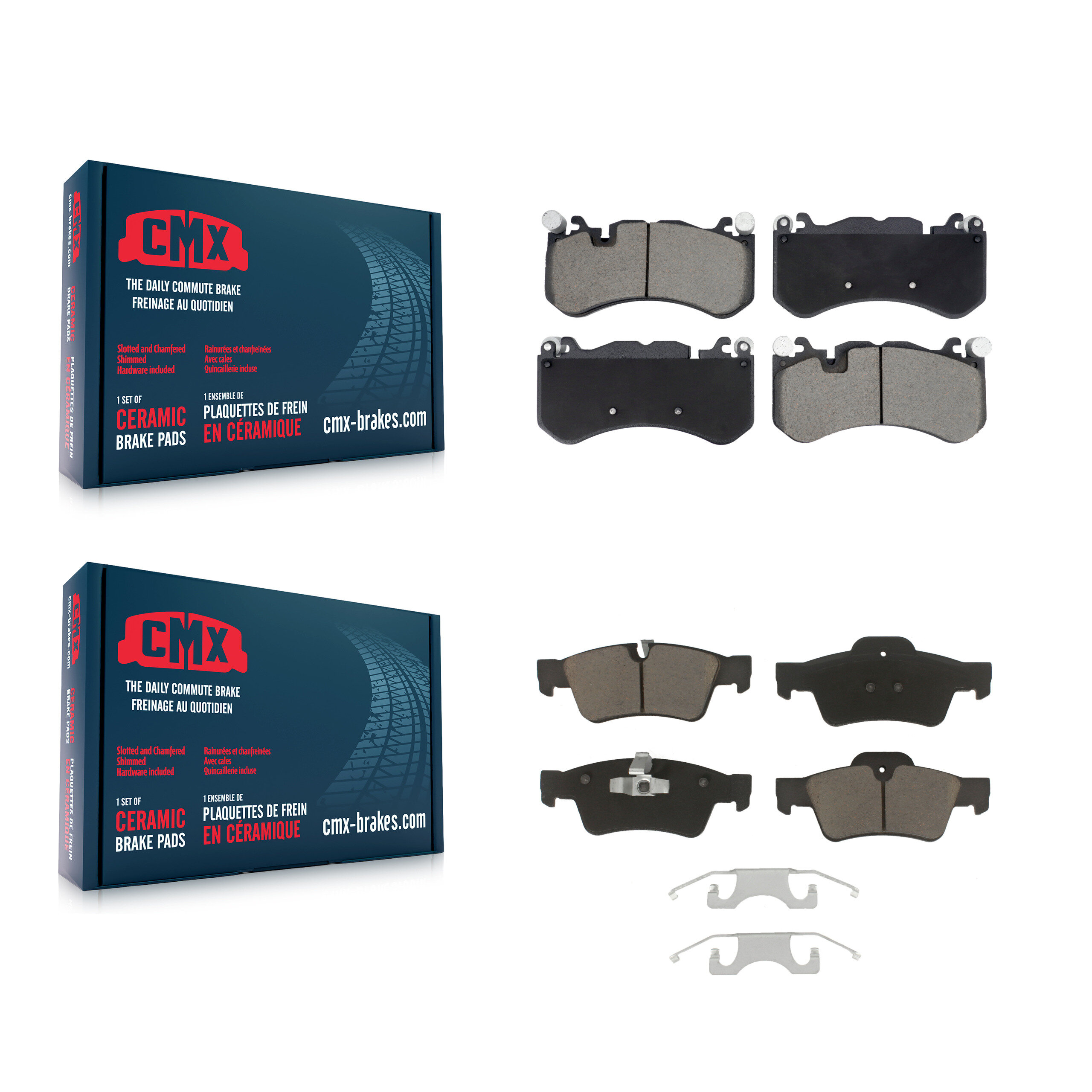 CMX - KCX-100665 - Front and Rear Disc Brake Pad Kits