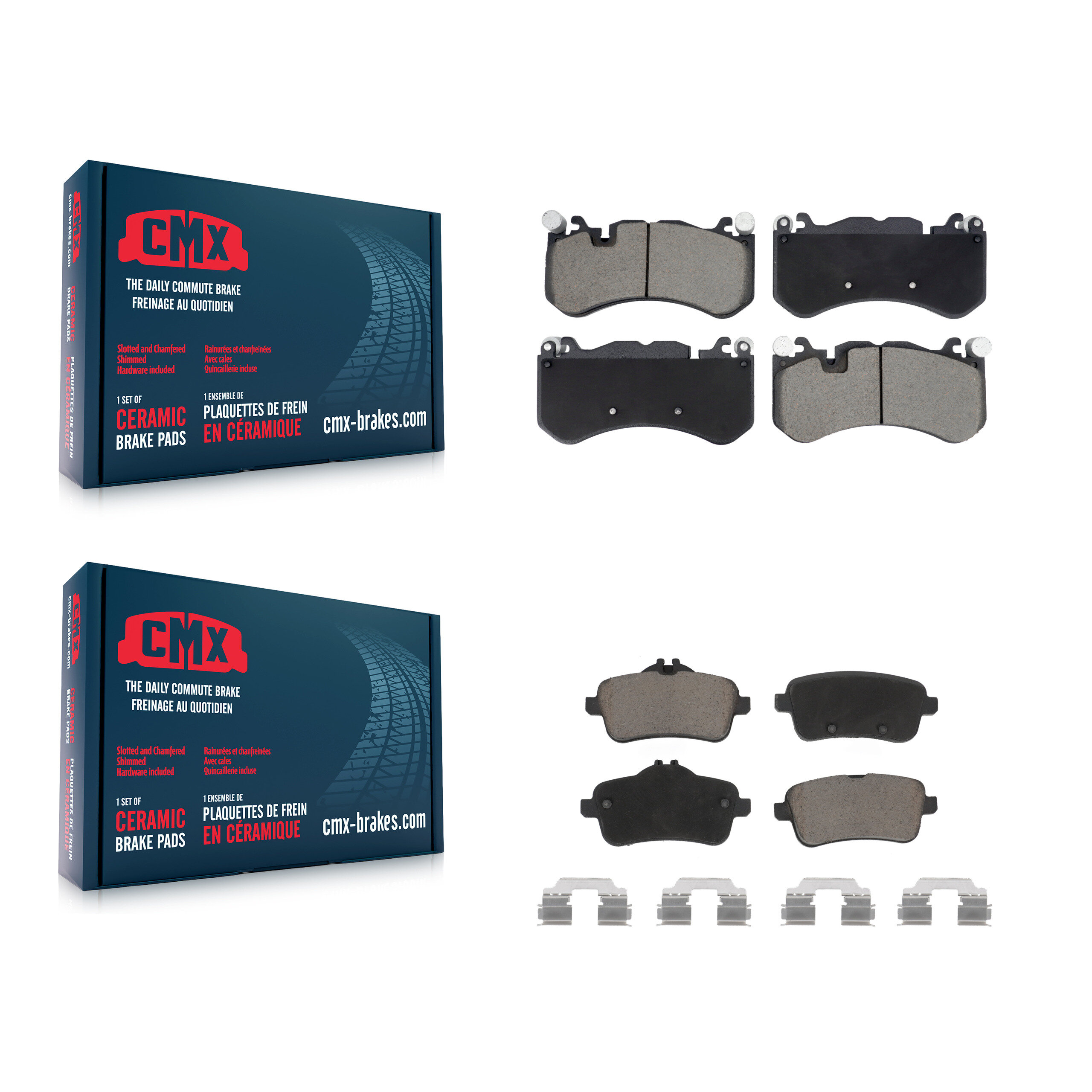 CMX - KCX-100667 - Front and Rear Disc Brake Pad Kits