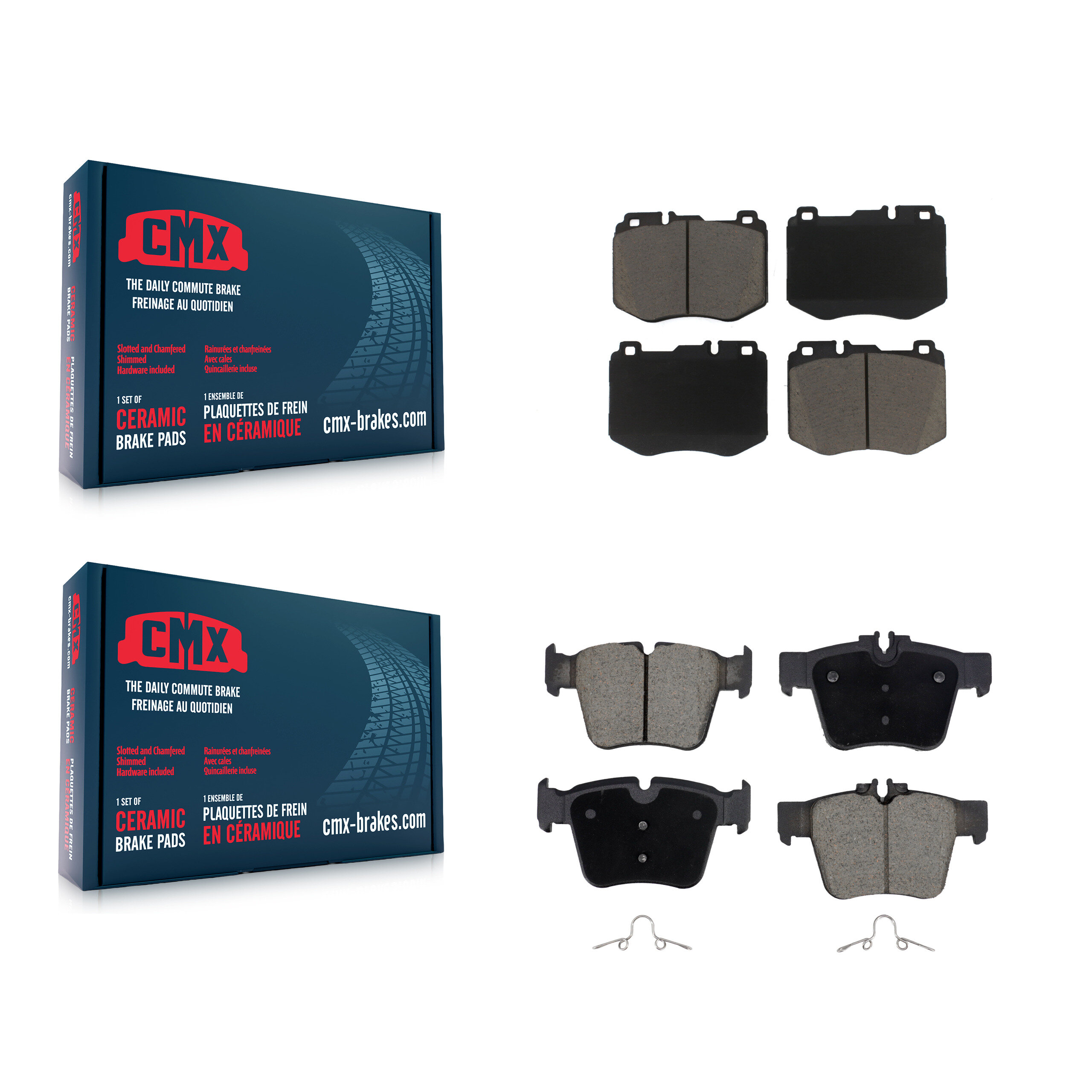 CMX - KCX-100670 - Front and Rear Disc Brake Pad Kits