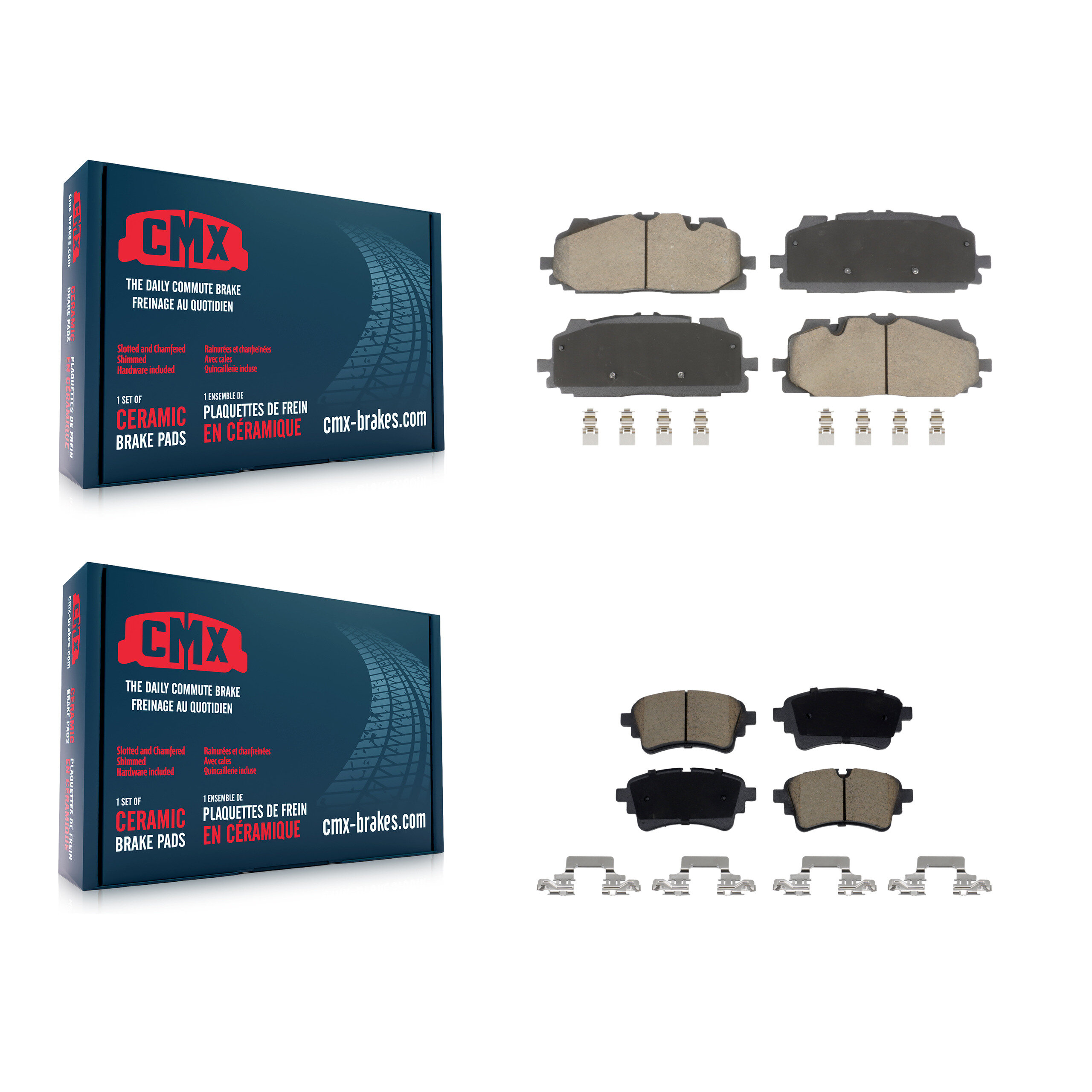 CMX - KCX-100673 - Front and Rear Disc Brake Pad Kits