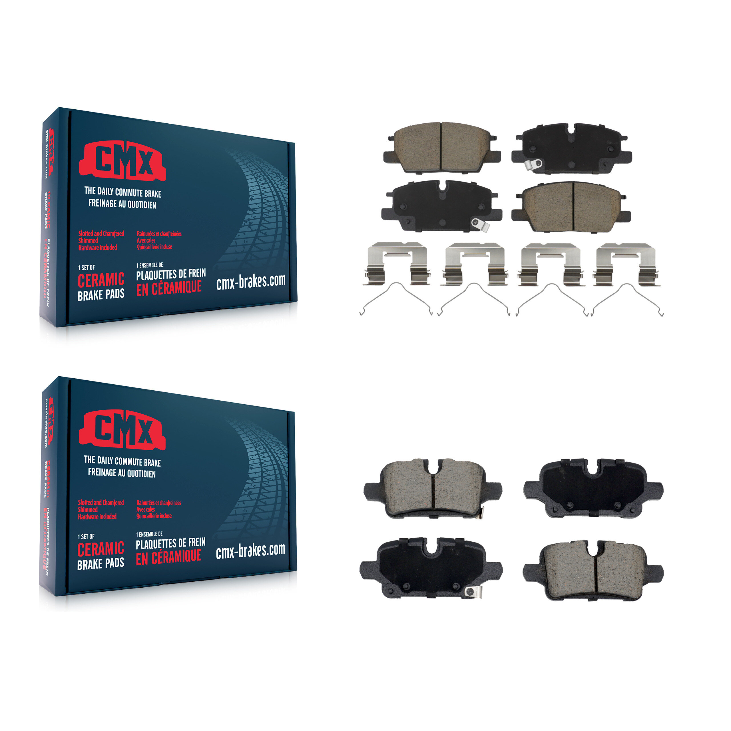 CMX - KCX-100687 - Front and Rear Disc Brake Pad Kits