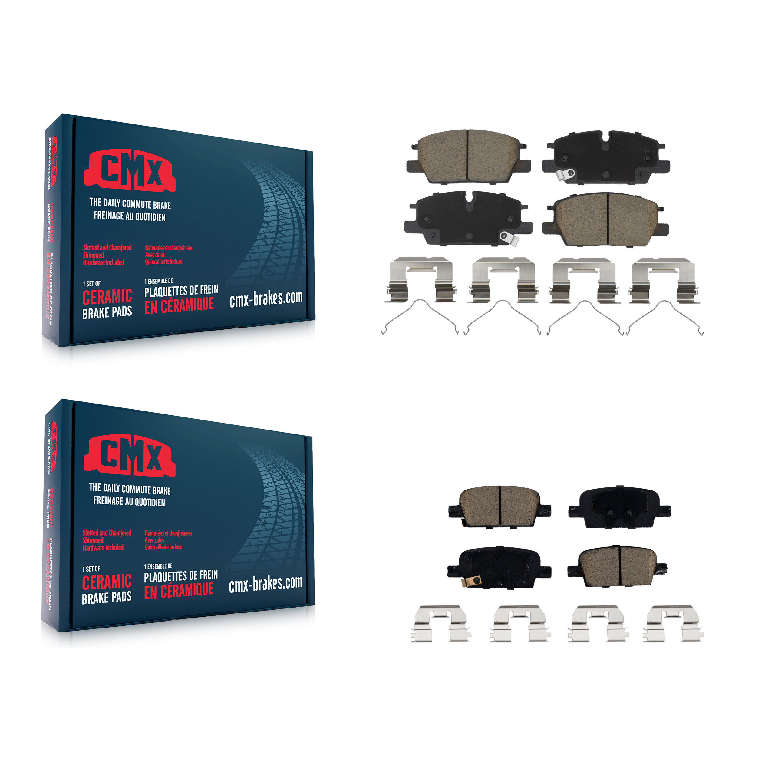 CMX - KCX-100694 - Front and Rear Disc Brake Pad Kits
