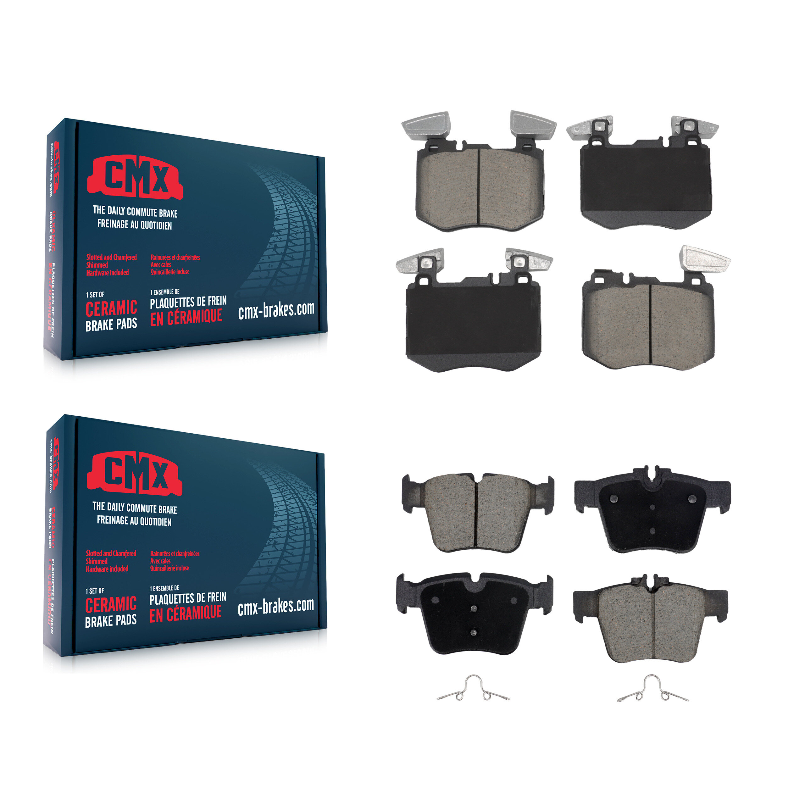 CMX - KCX-100701 - Front and Rear Disc Brake Pad Kits