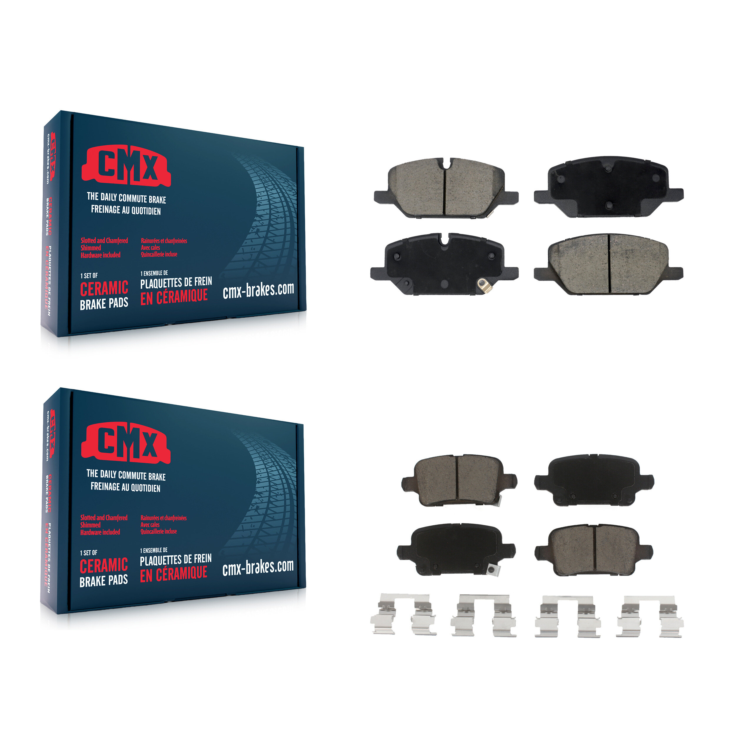 CMX - KCX-100710 - Front and Rear Disc Brake Pad Kits