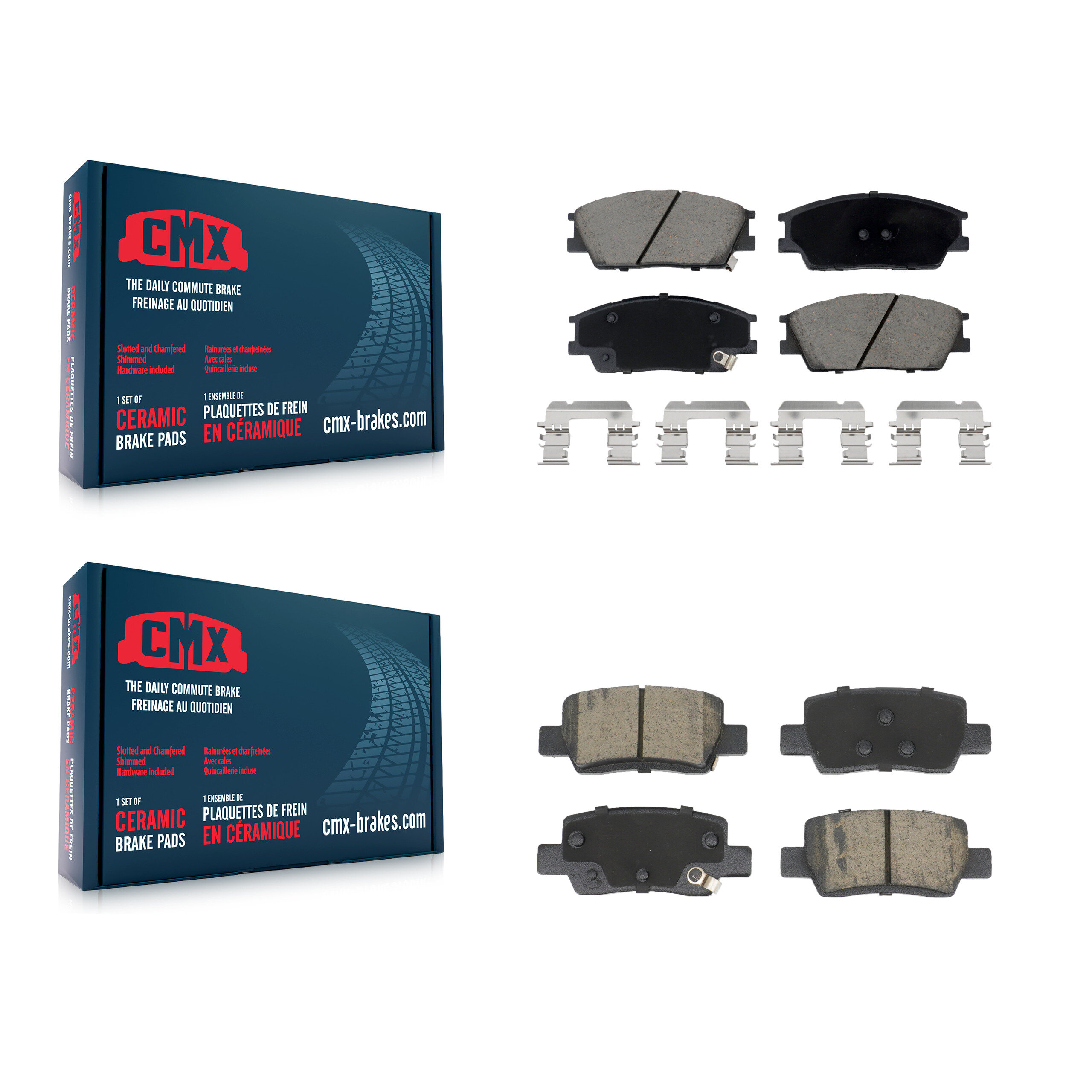 CMX - KCX-100711 - Front and Rear Disc Brake Pad Kits