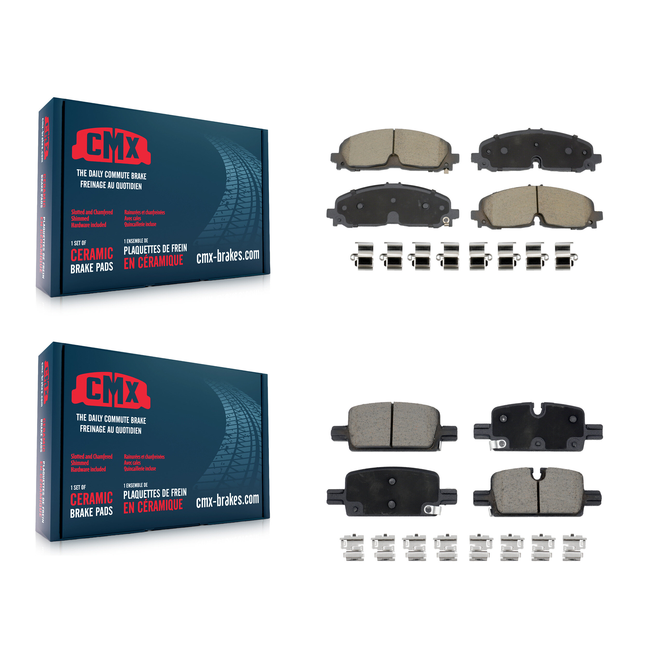 CMX - KCX-100716 - Front and Rear Disc Brake Pad Kits