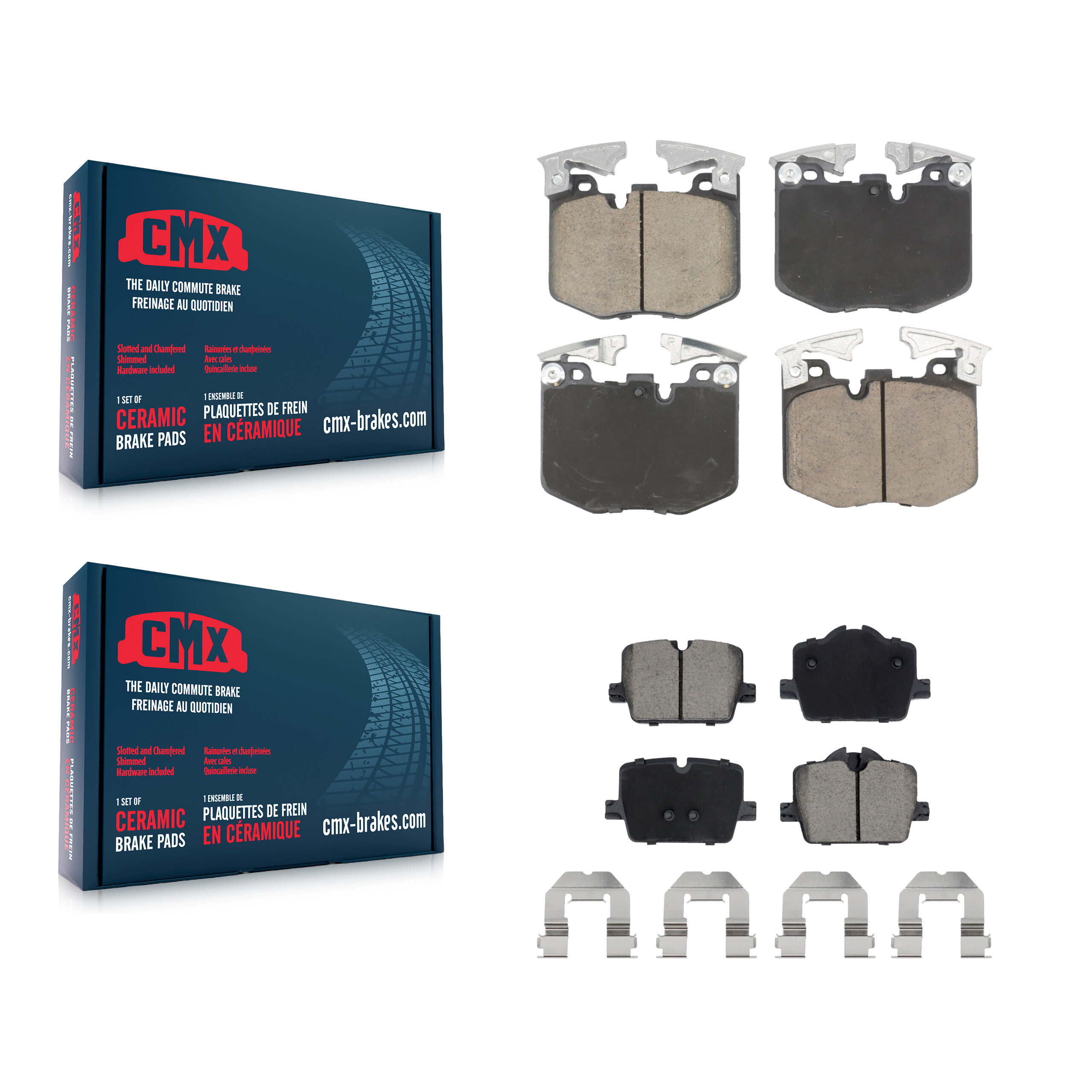 CMX - KCX-100717 - Front and Rear Disc Brake Pad Kits