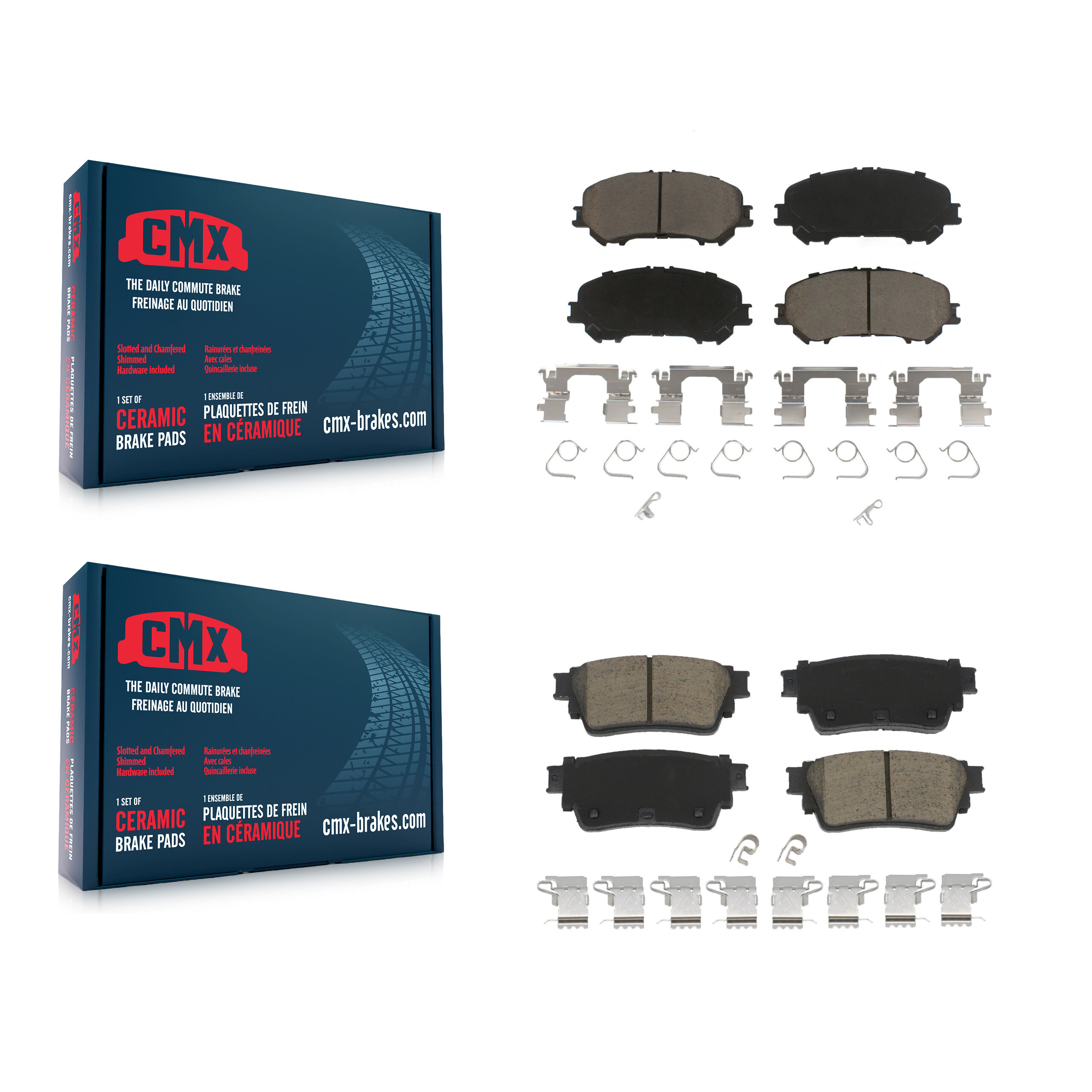 CMX - KCX-100720 - Front and Rear Disc Brake Pad Kits