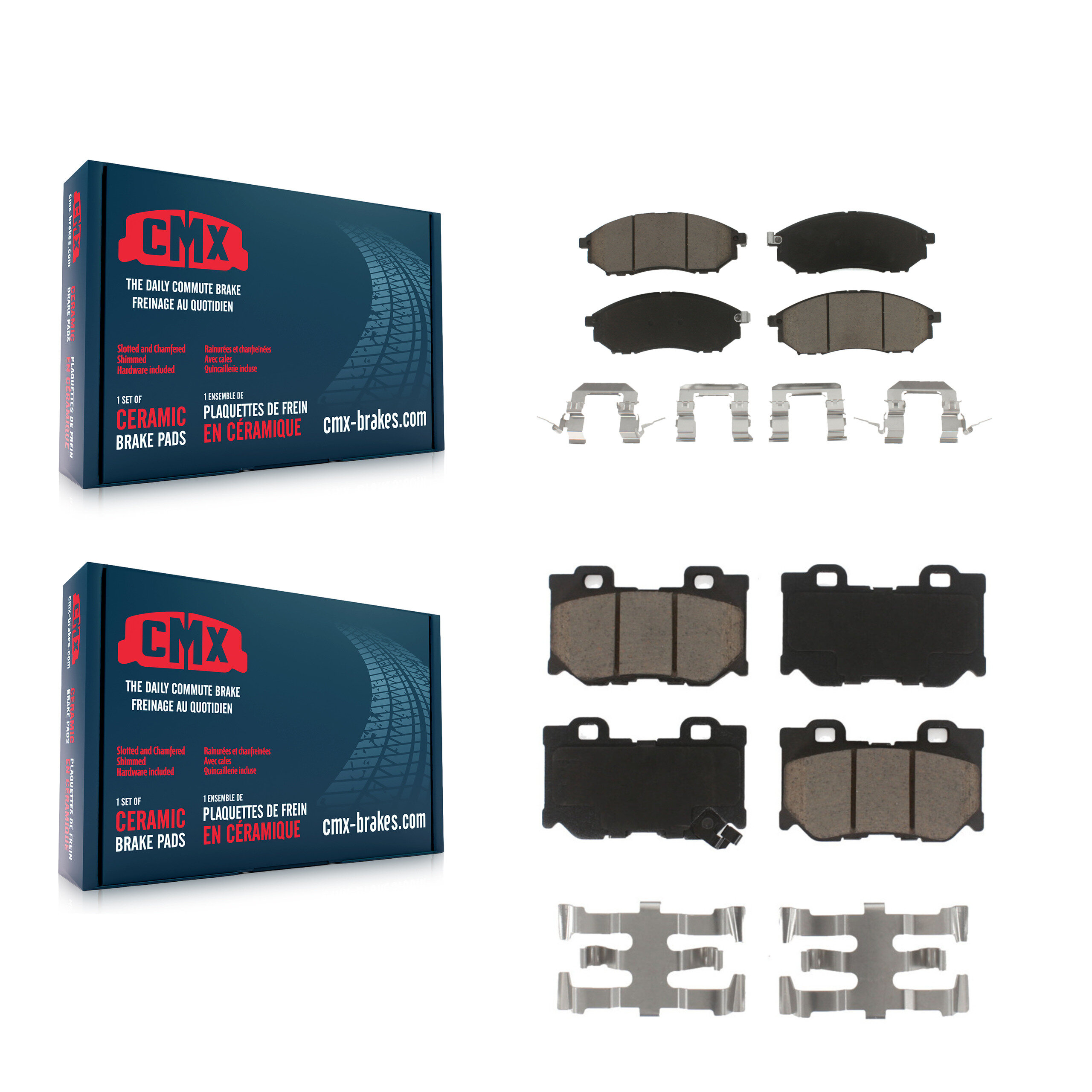 CMX - KCX-100721 - Front and Rear Disc Brake Pad Kits