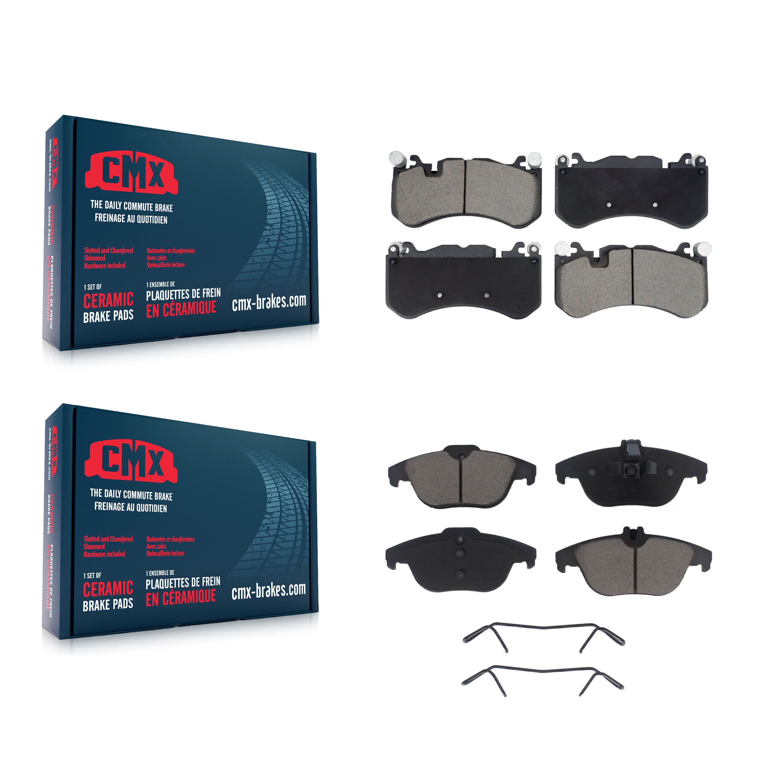 CMX - KCX-100724 - Front and Rear Disc Brake Pad Kits