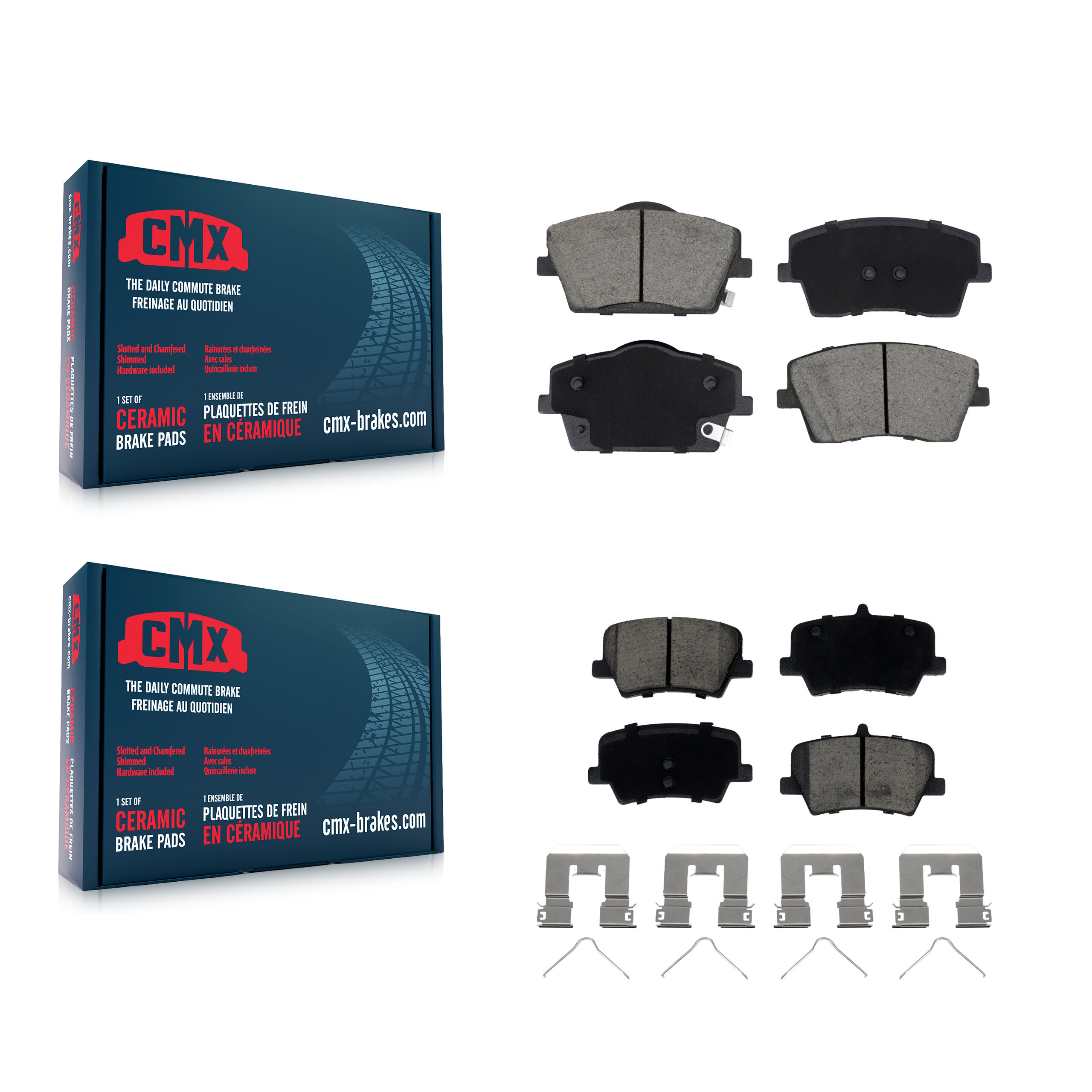 CMX - KCX-100727 - Front and Rear Disc Brake Pad Kits