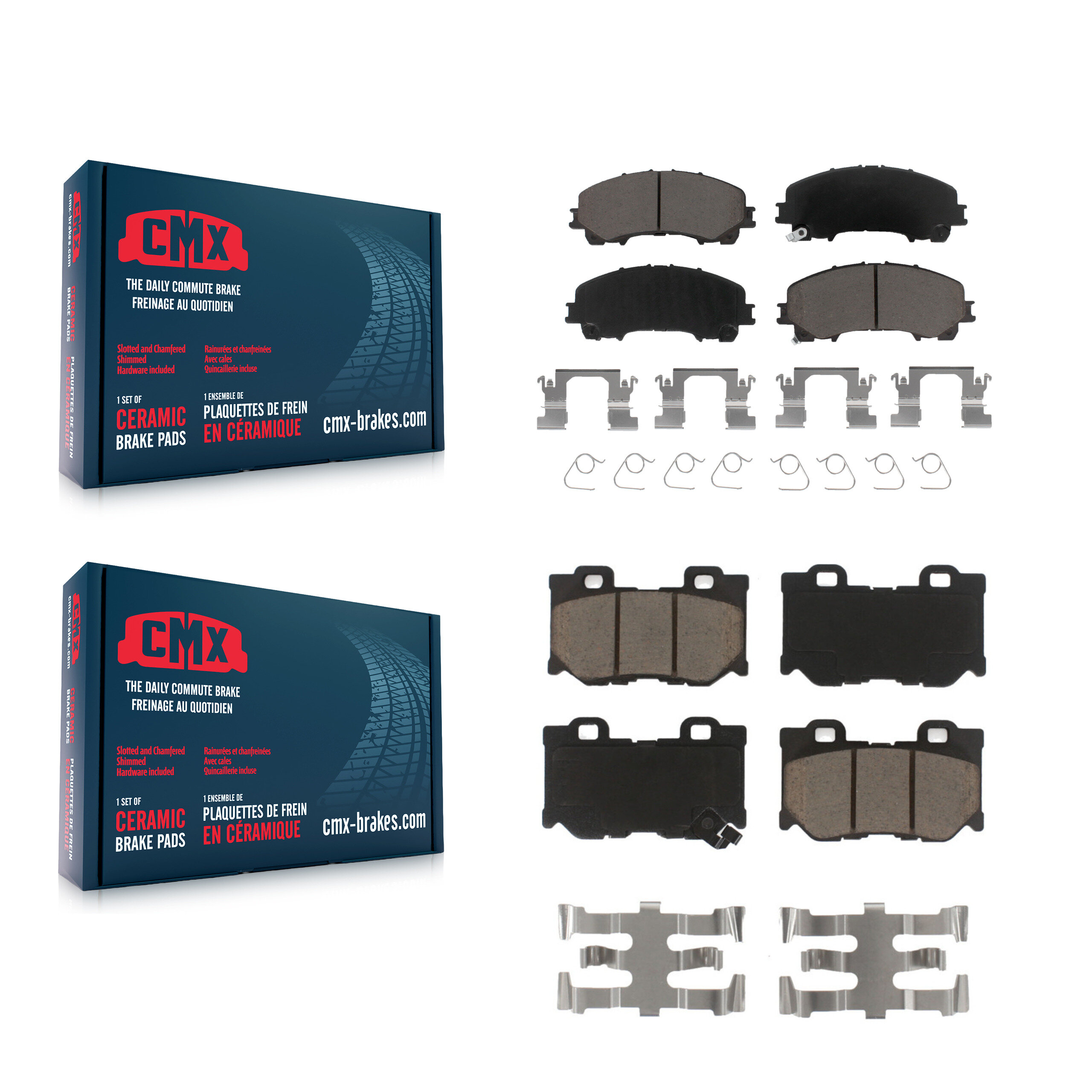 CMX - KCX-100729 - Front and Rear Disc Brake Pad Kits