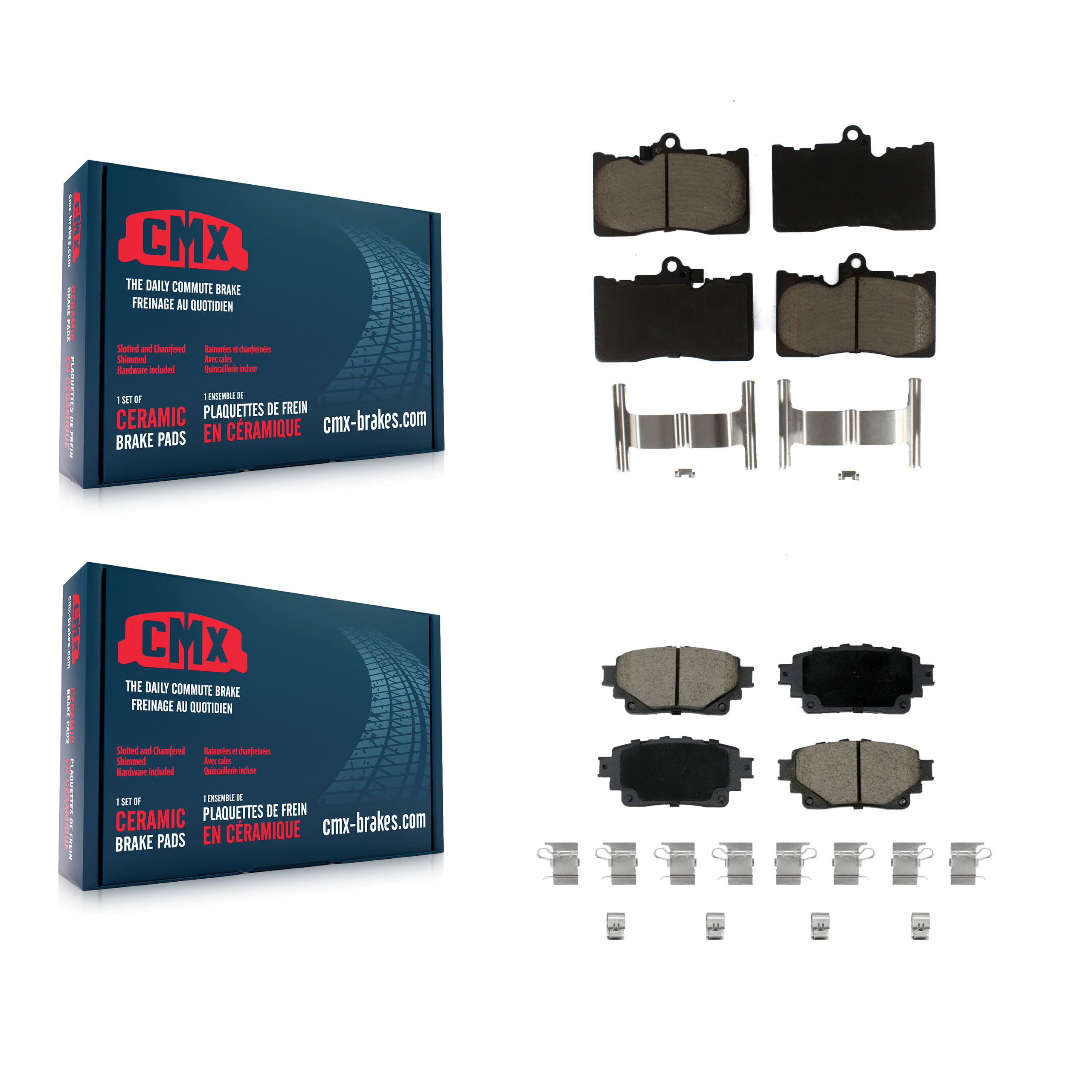 CMX - KCX-100736 - Front and Rear Disc Brake Pad Kits