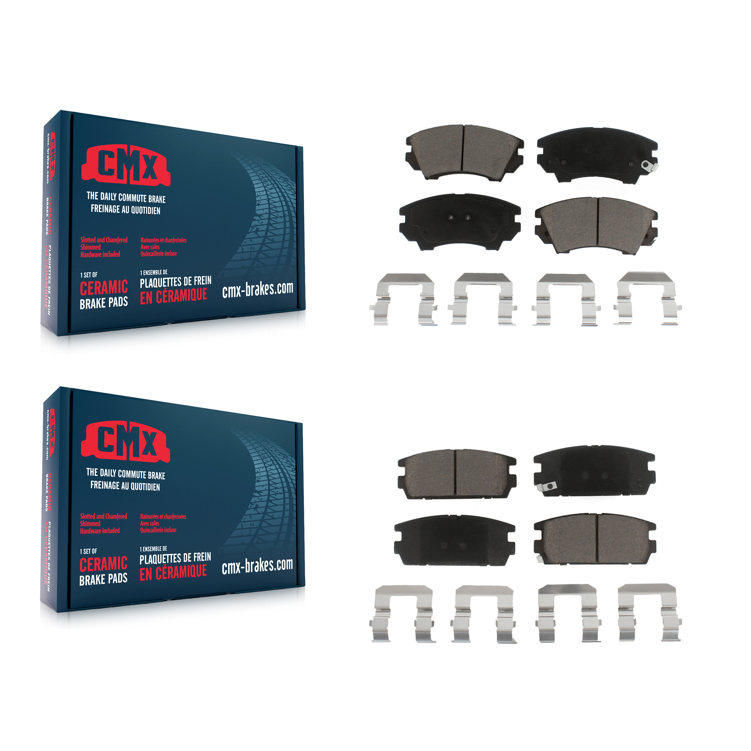 CMX - KCX-100739 - Front and Rear Disc Brake Pad Kits