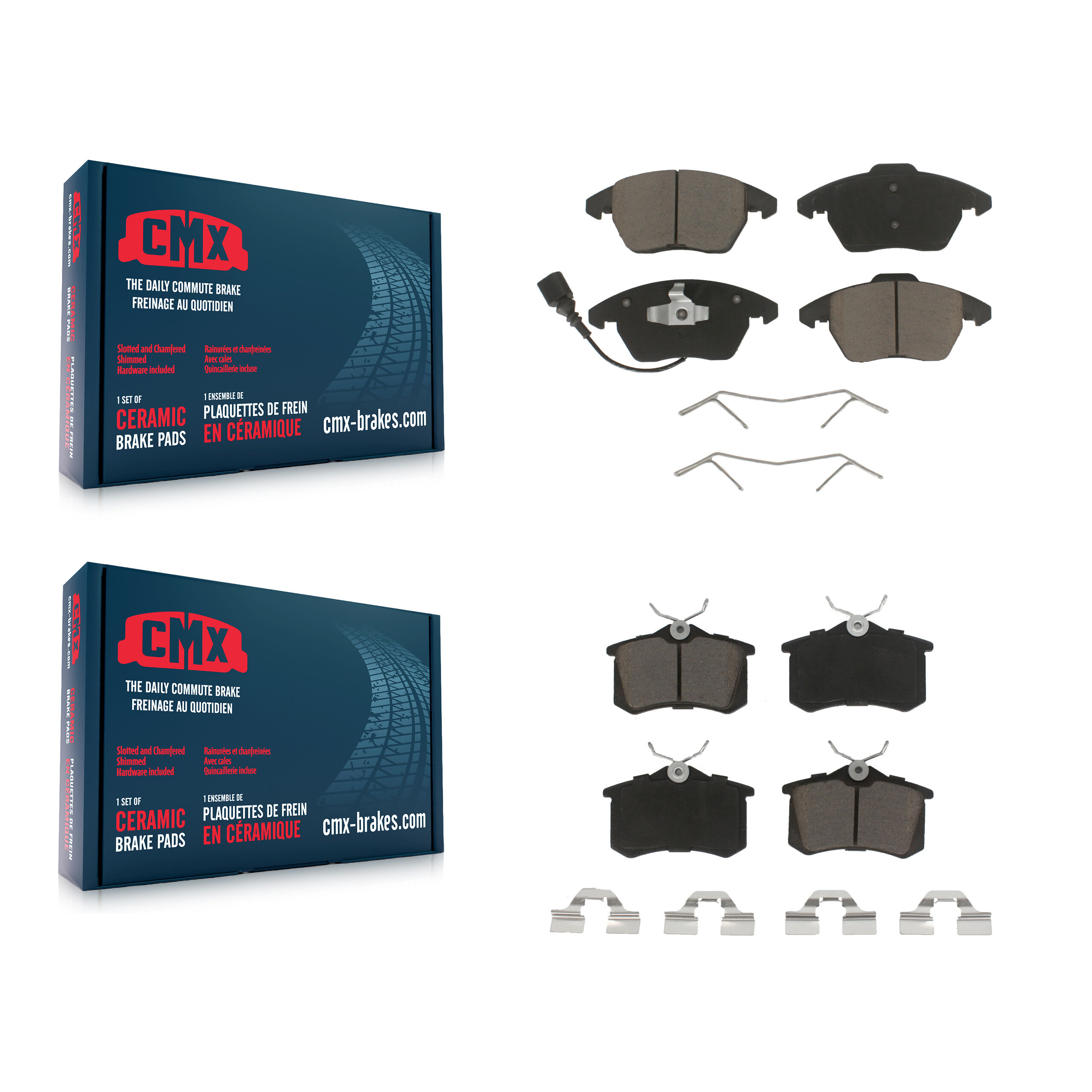 CMX - KCX-100741 - Front and Rear Disc Brake Pad Kits