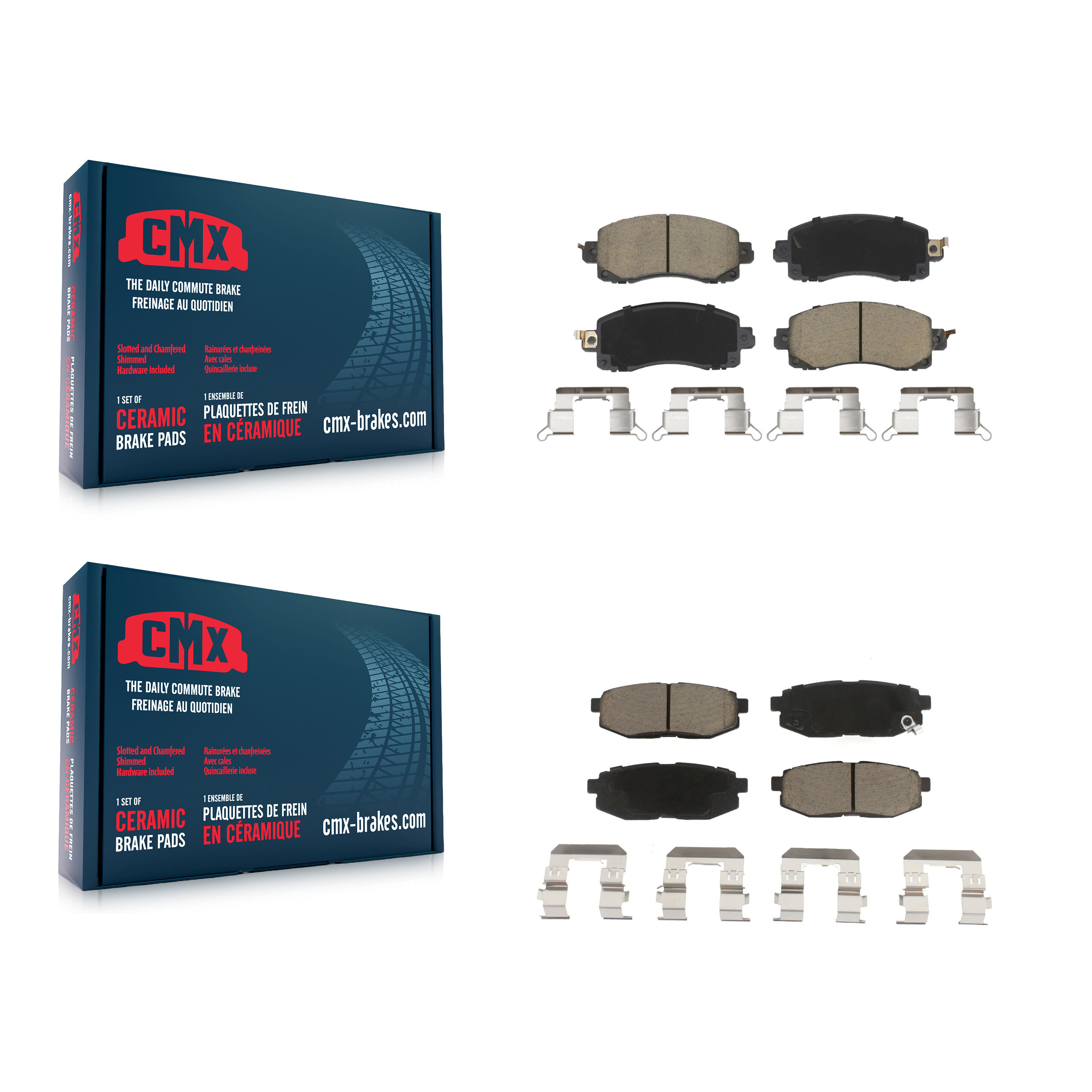 CMX - KCX-100744 - Front and Rear Disc Brake Pad Kits