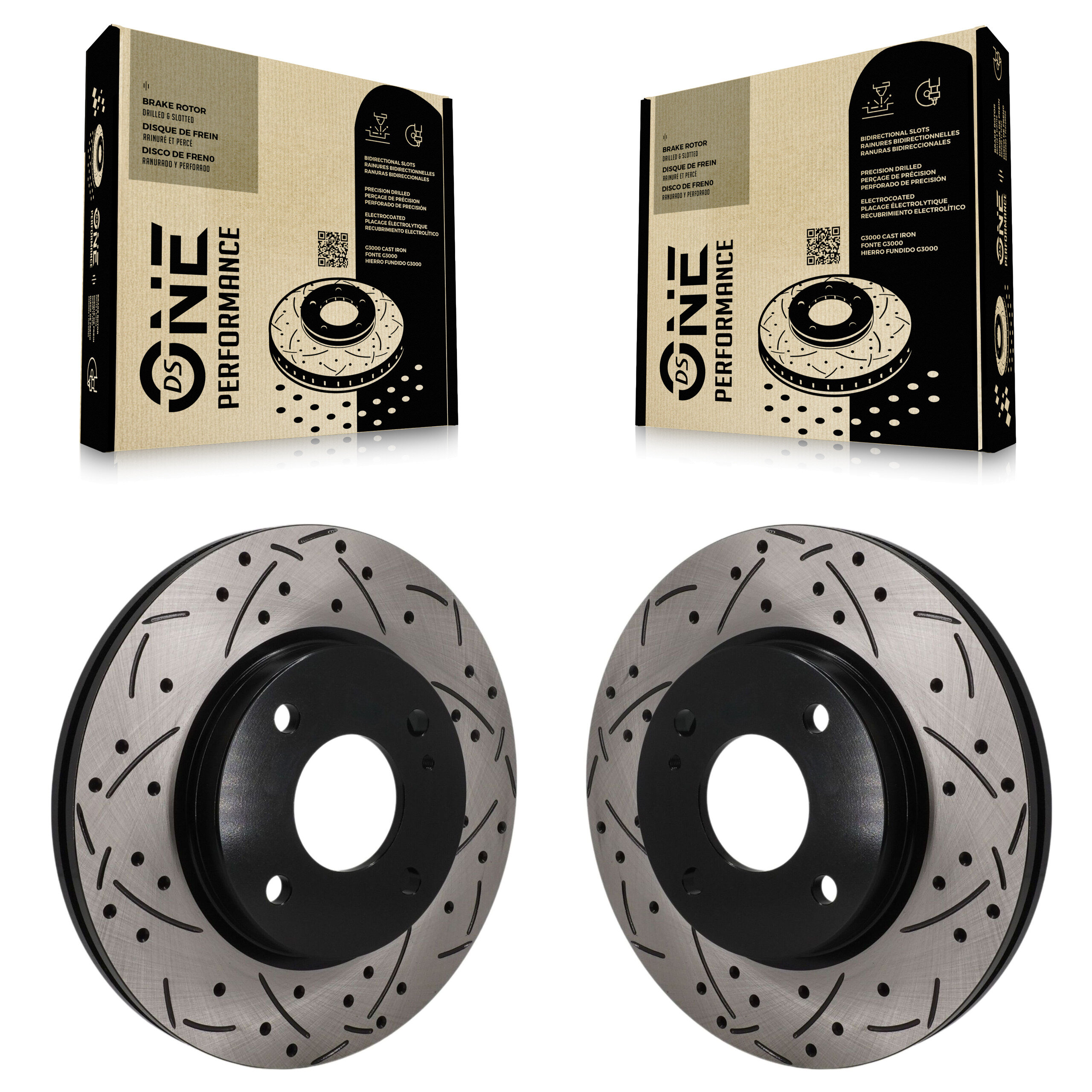 DS-One - KD-100750 - Front Disc Brake Rotor Kits