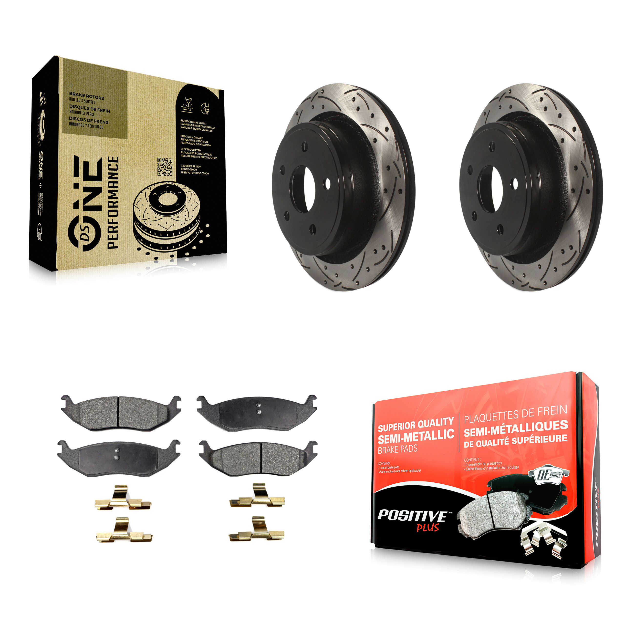 Transit Auto KDF-100456 Disc Brake Kit for 2004-2023 Ram 1500 Classic, Ram 1500 and More - Rear