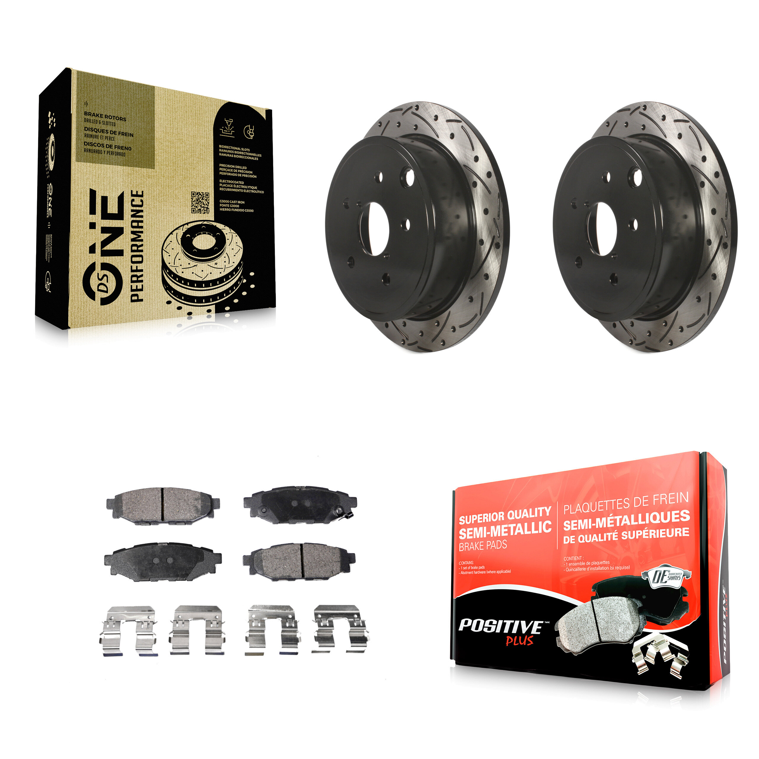 Transit Auto KDF-100542 Disc Brake Kit for 2015-2019 Subaru WRX - Rear