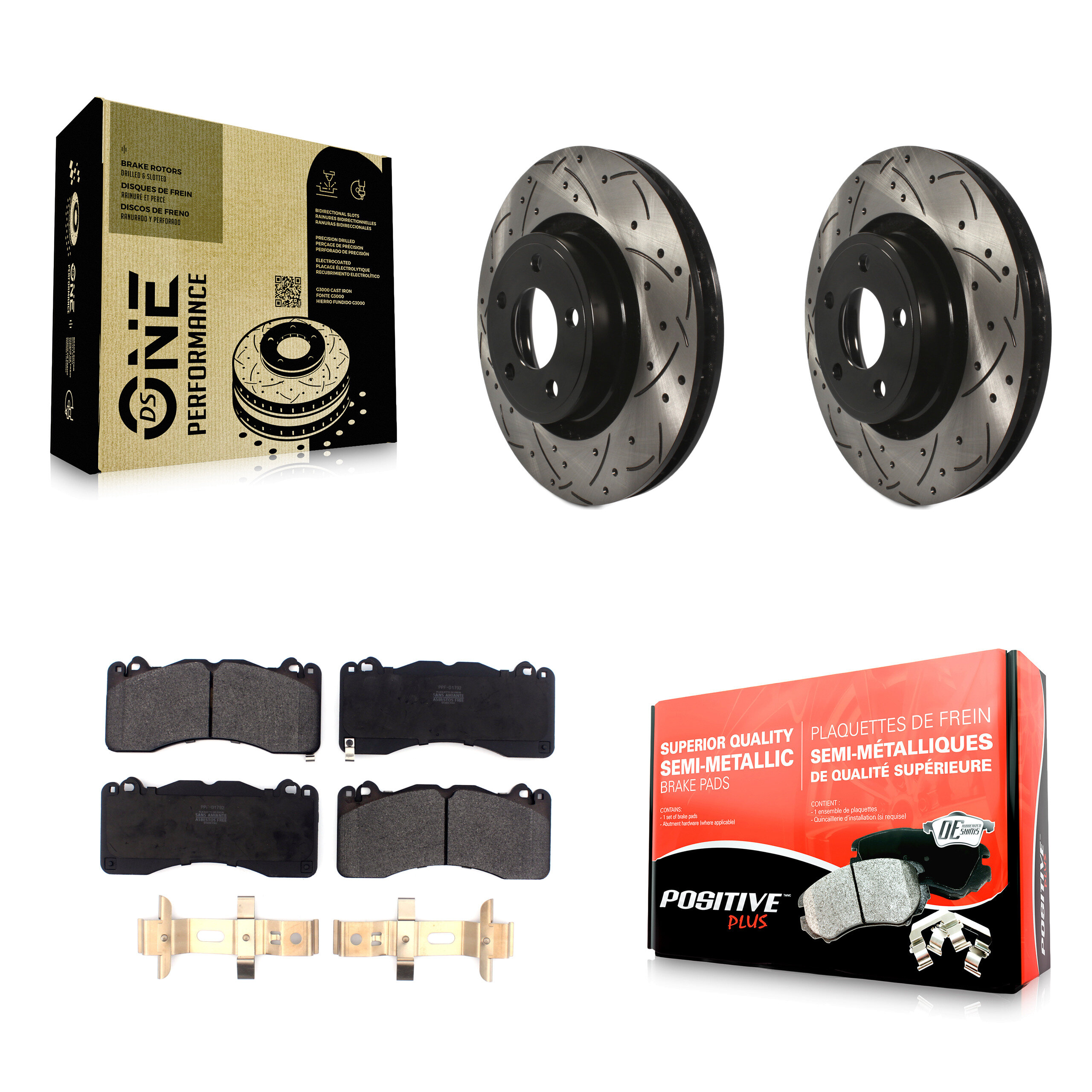 Transit Auto KDF-100617 Disc Brake Kit for 2015 Ford Mustang - Front