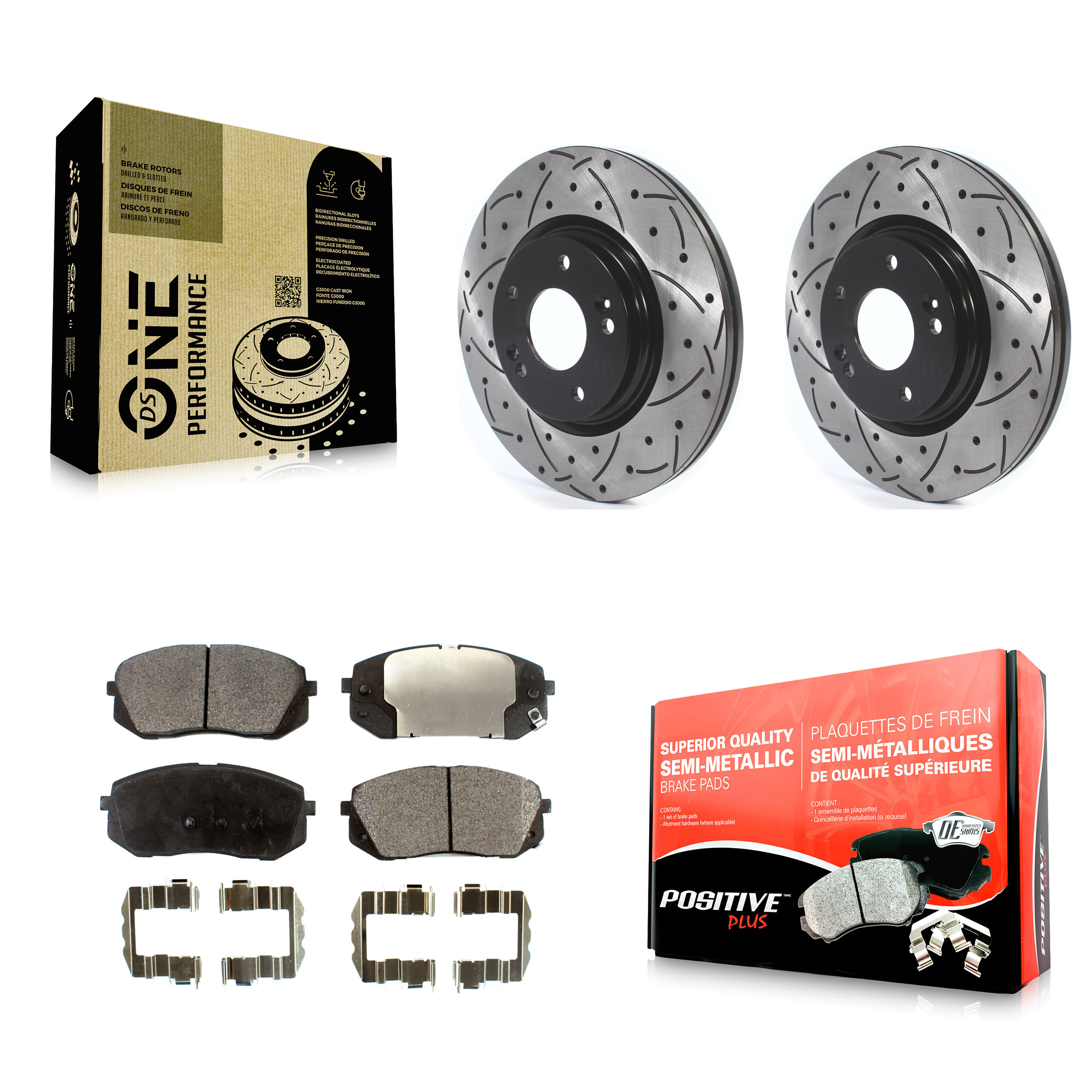 Transit Auto KDF-100628 Disc Brake Kit for 2015 Hyundai Sonata - Front