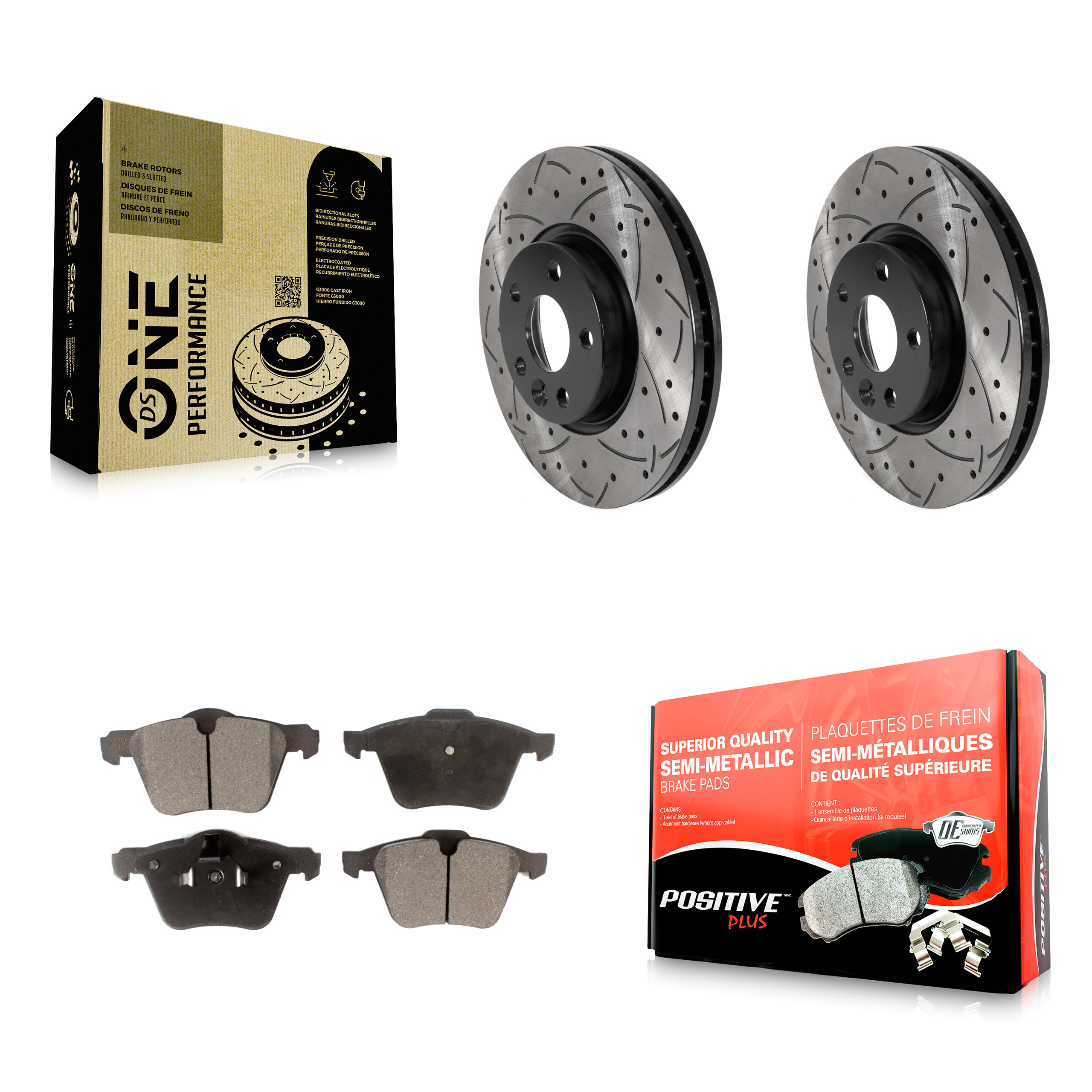 Transit Auto KDF-100763 Disc Brake Kit for 2008 Volvo V70 - Front