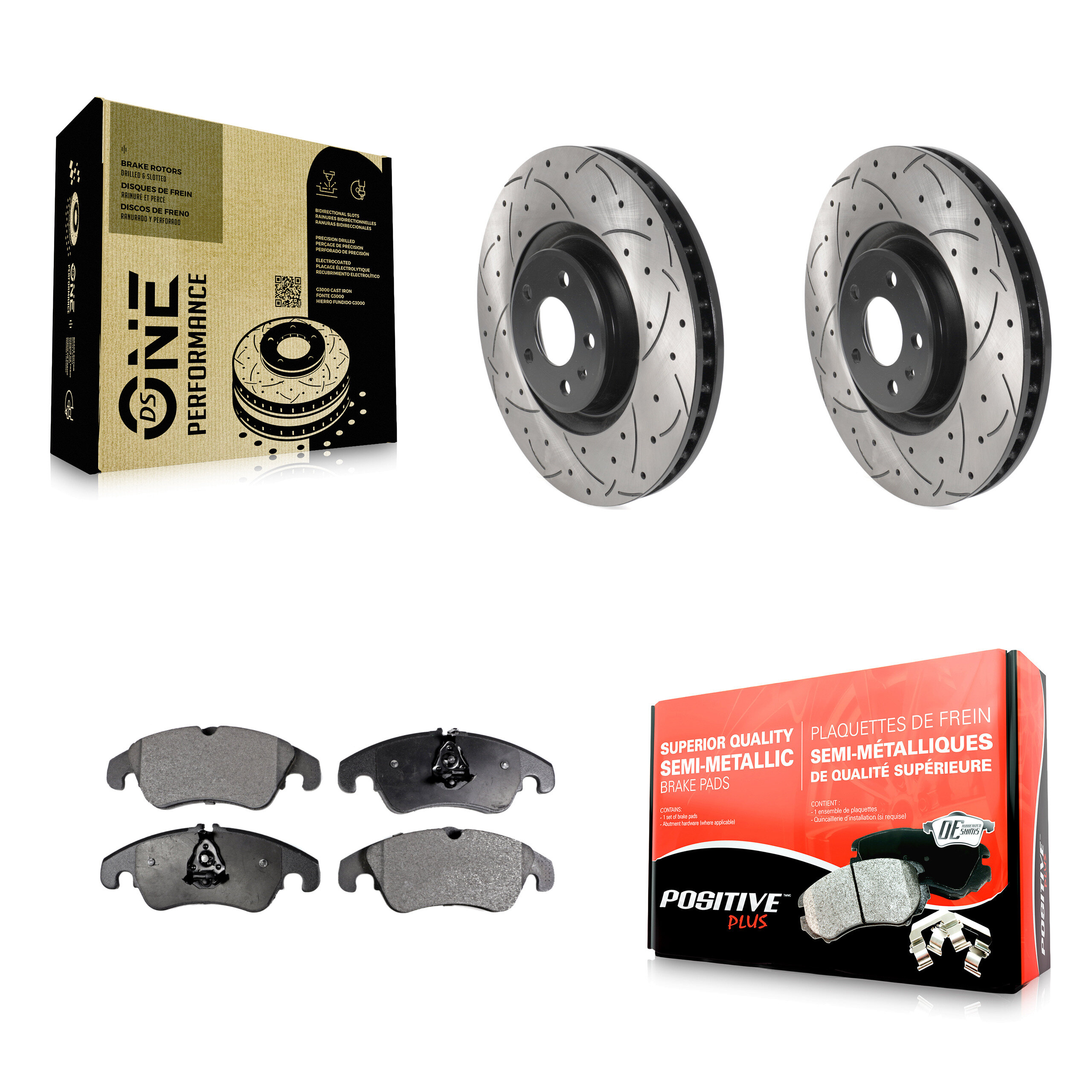Transit Auto KDF-100773 Disc Brake Kit for 2014 Audi A6 - Front