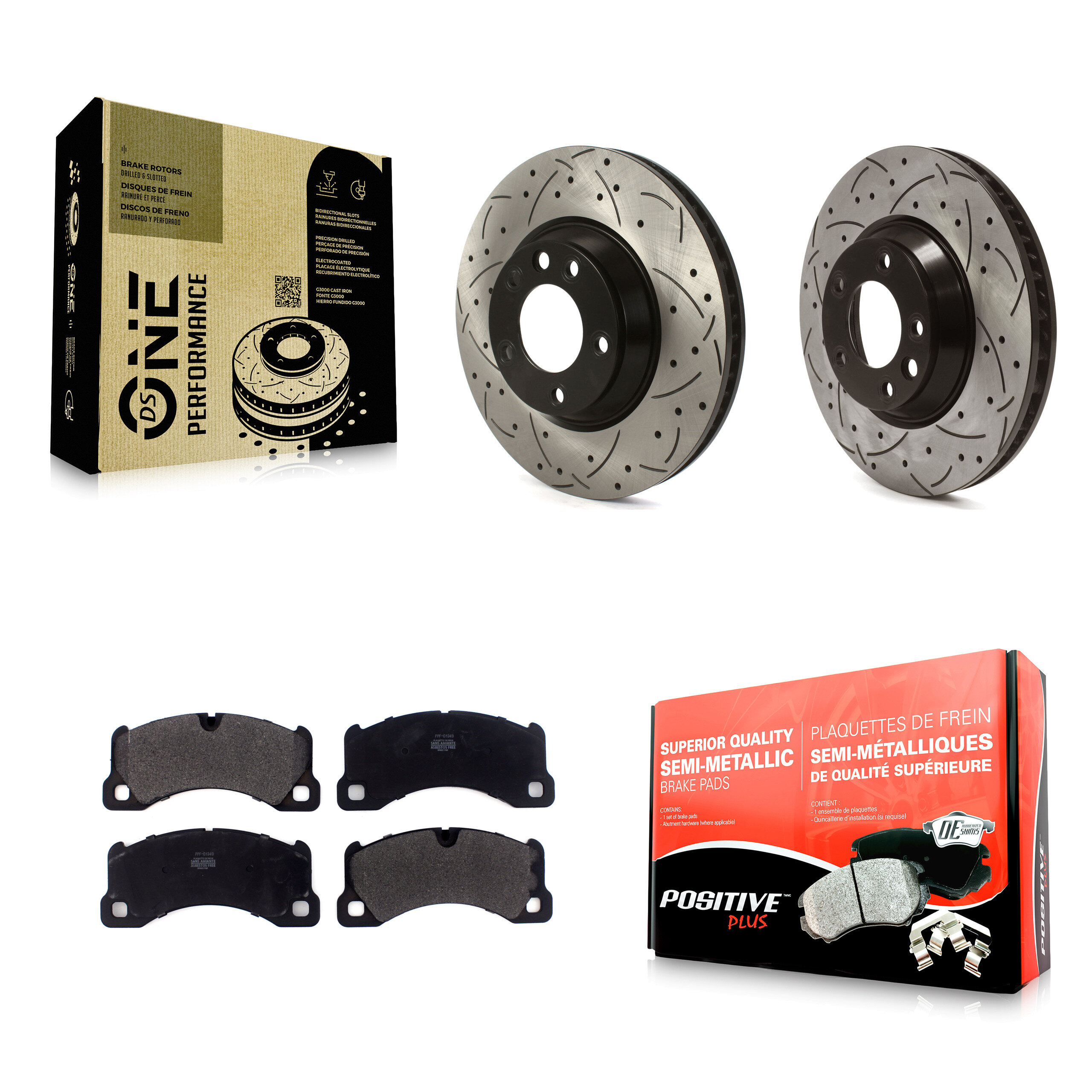 Transit Auto KDF-100999 Disc Brake Kit for 2011-2013 Porsche Cayenne - Front