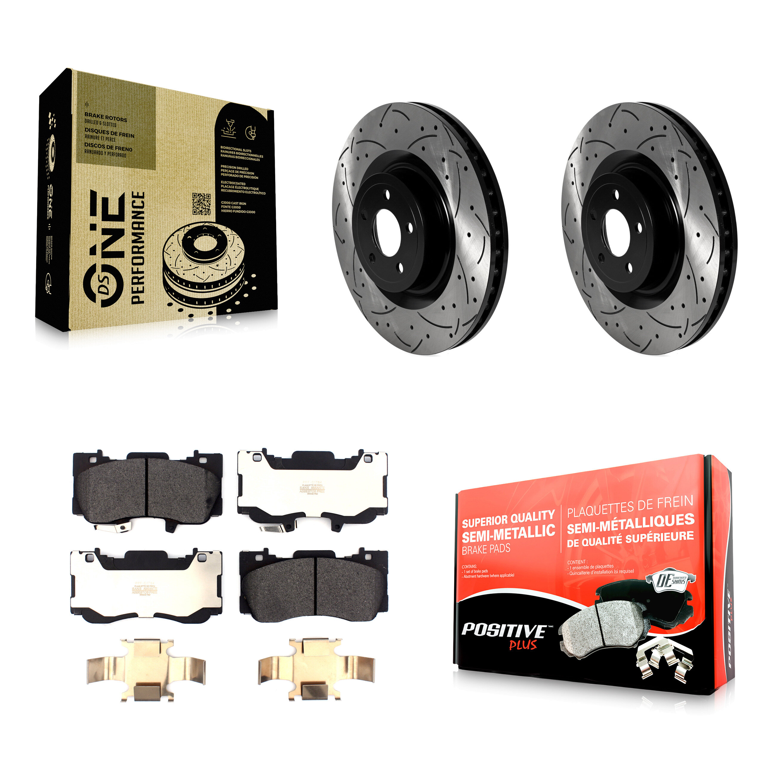 Transit Auto KDF-101017 Disc Brake Kit for 2020 Ford Mustang - Front