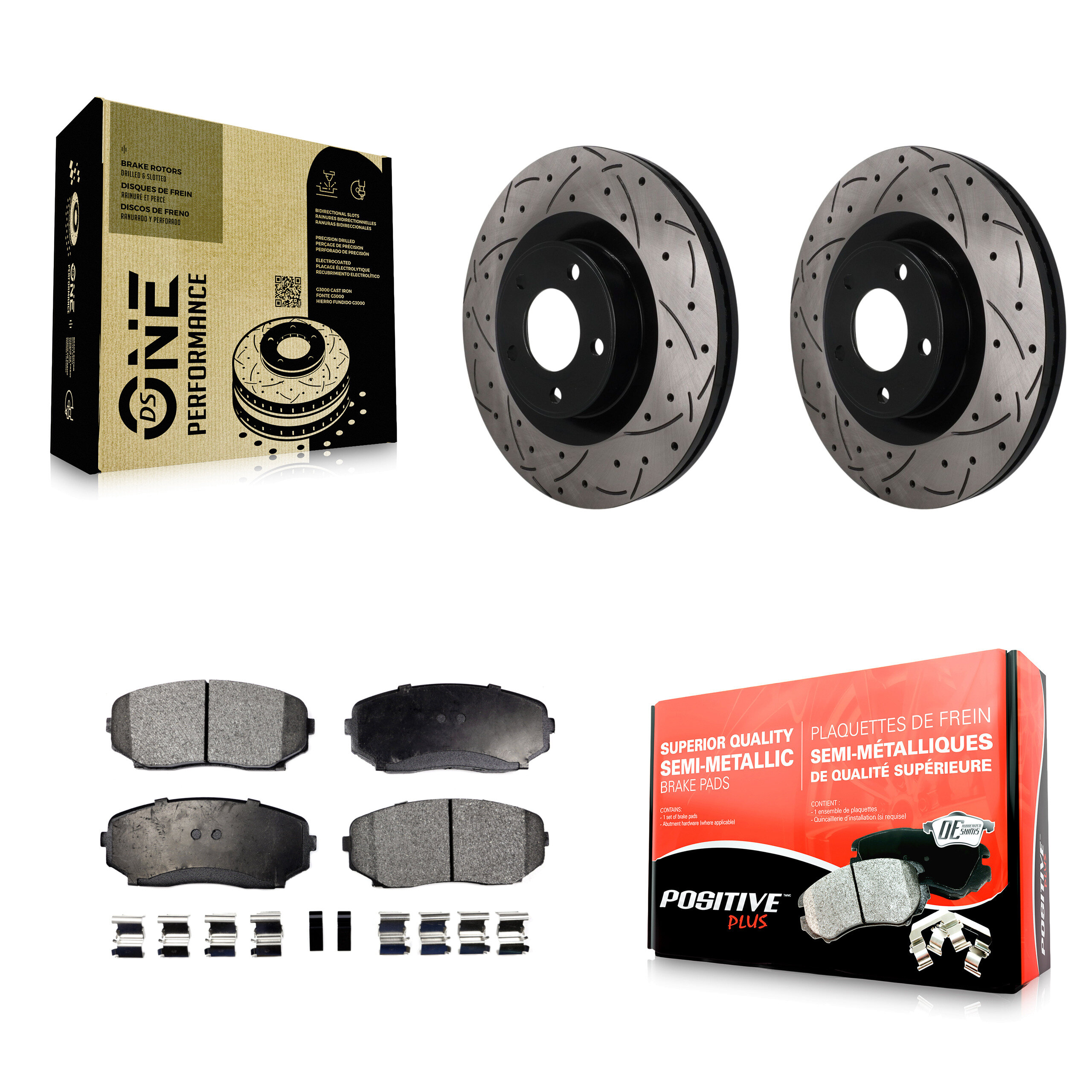 Transit Auto KDF-101935 Disc Brake Kit for 2007-2015 Ford Edge, Lincoln MKX - Front