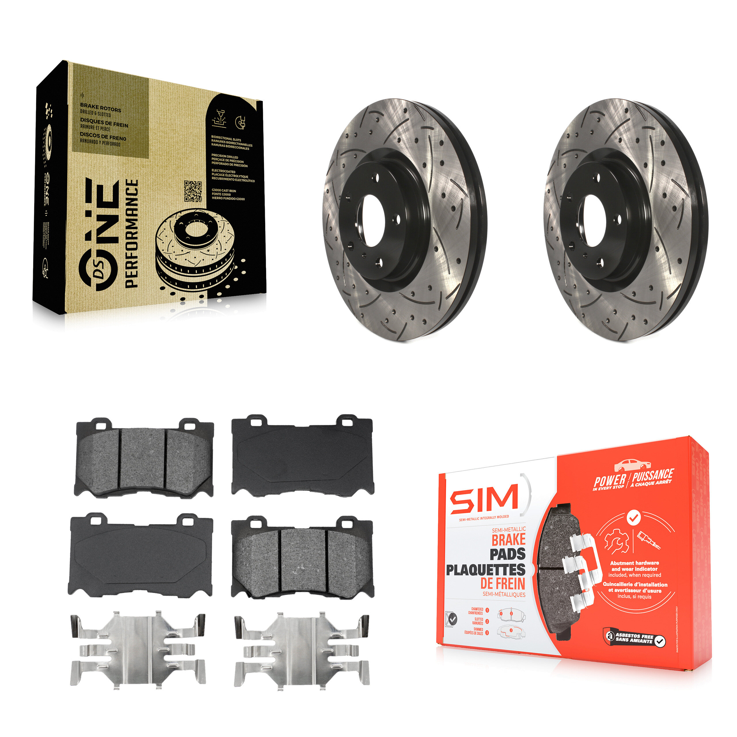 Transit Auto KDS-100058 Disc Brake Kit for 2009-2013 INFINITI G37 - Front