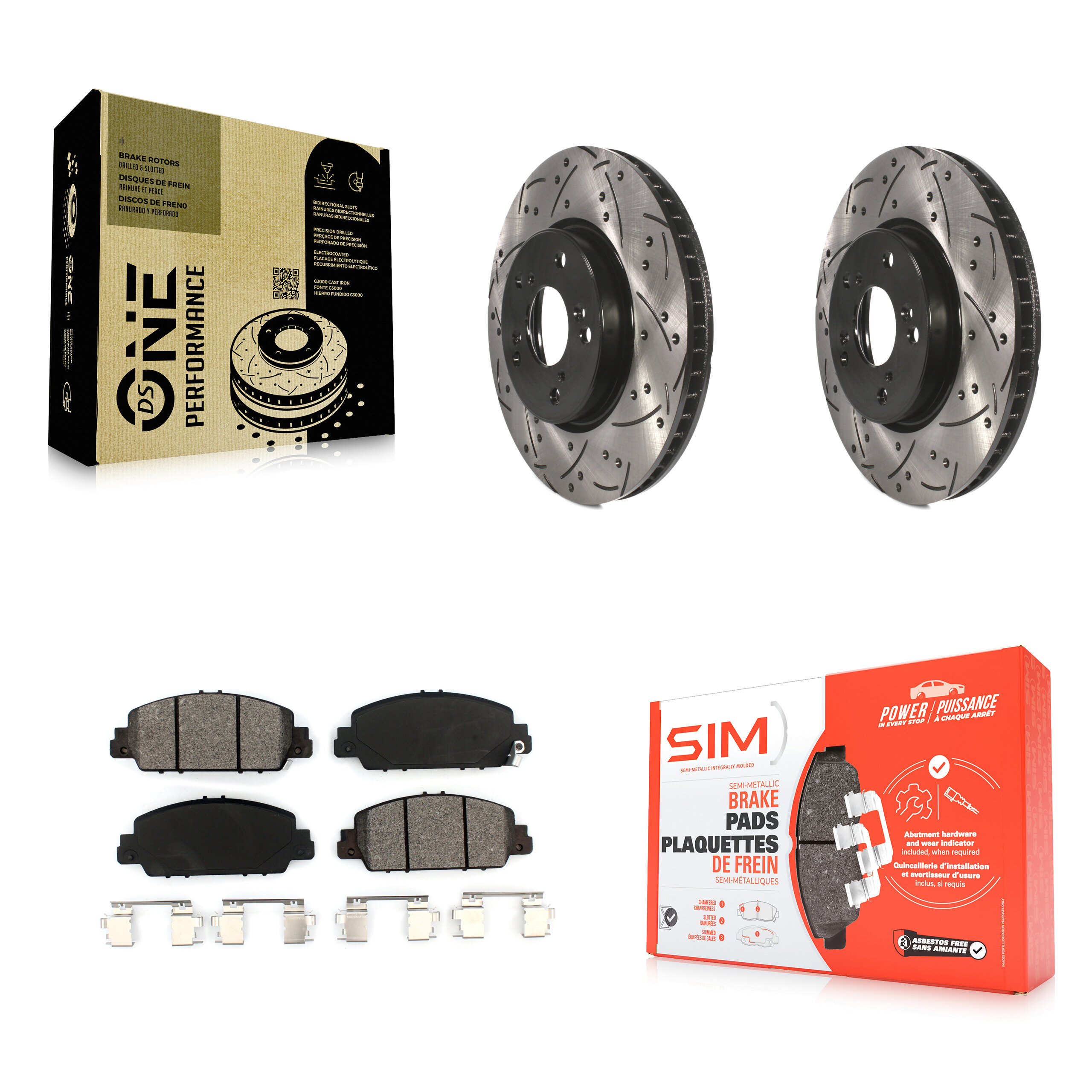 Transit Auto KDS-100148 Disc Brake Kit for 2013-2024 Honda Accord - Front