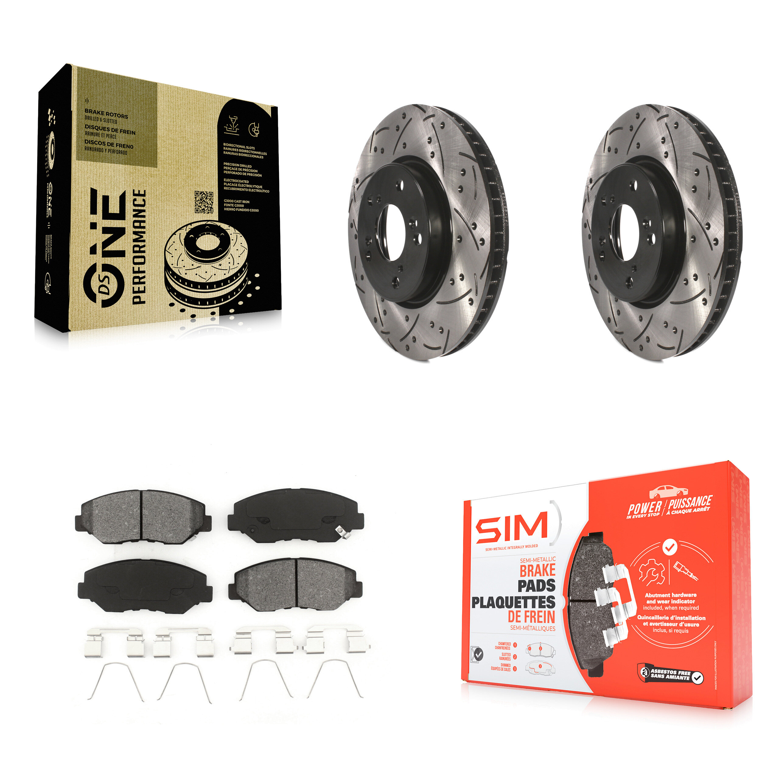 Transit Auto KDS-100149 Disc Brake Kit for 2015 Honda Civic - Front