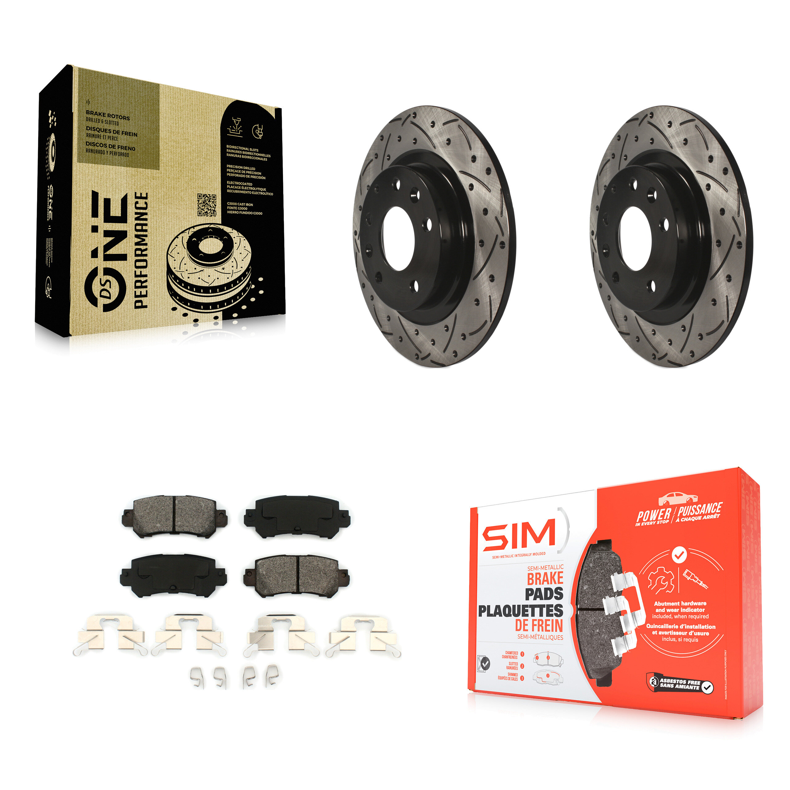 Transit Auto KDS-100495 Disc Brake Kit for 2016-2018 Mazda CX-3 - Rear