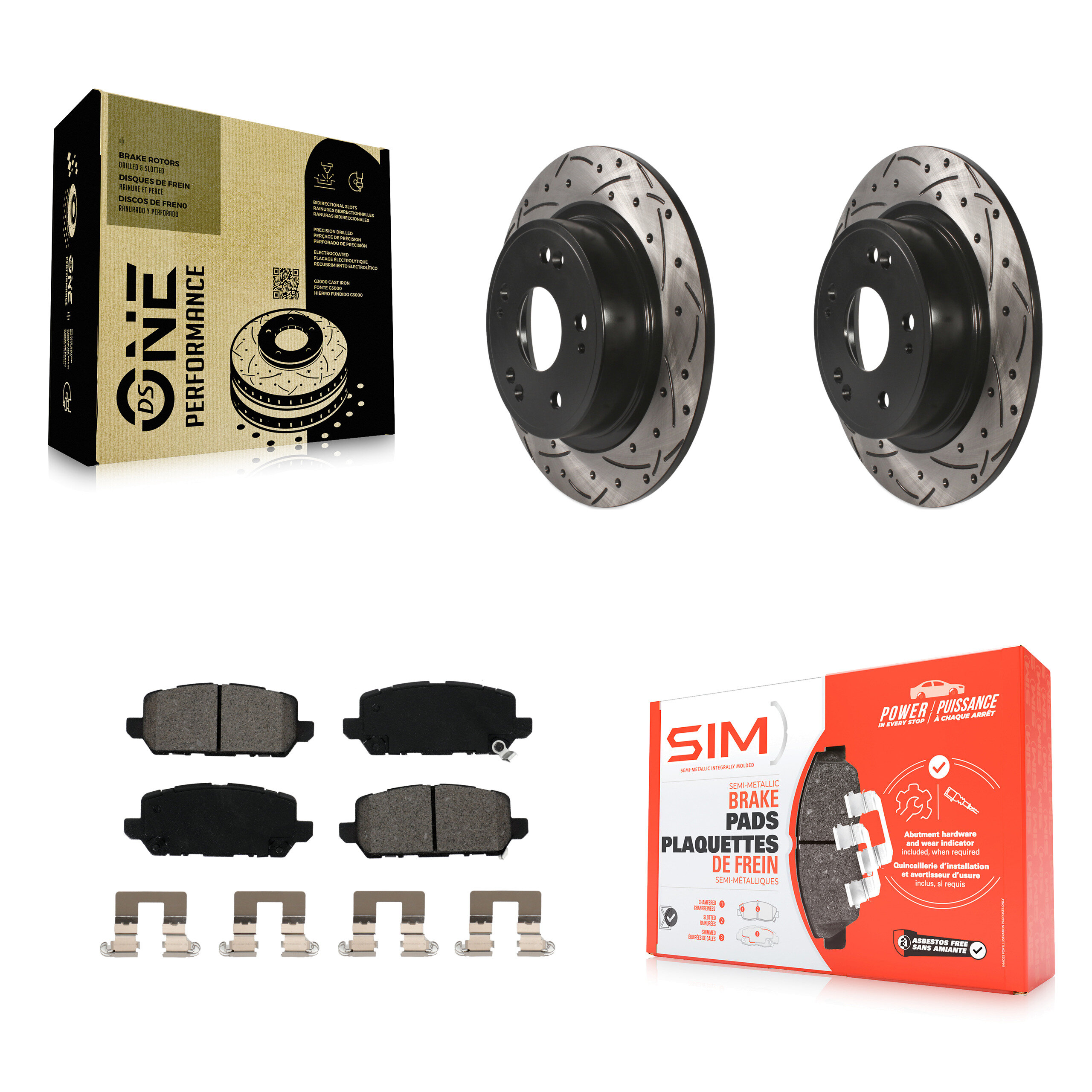 Transit Auto KDS-100505 Disc Brake Kit for 2016-2022 Honda HR-V - Rear